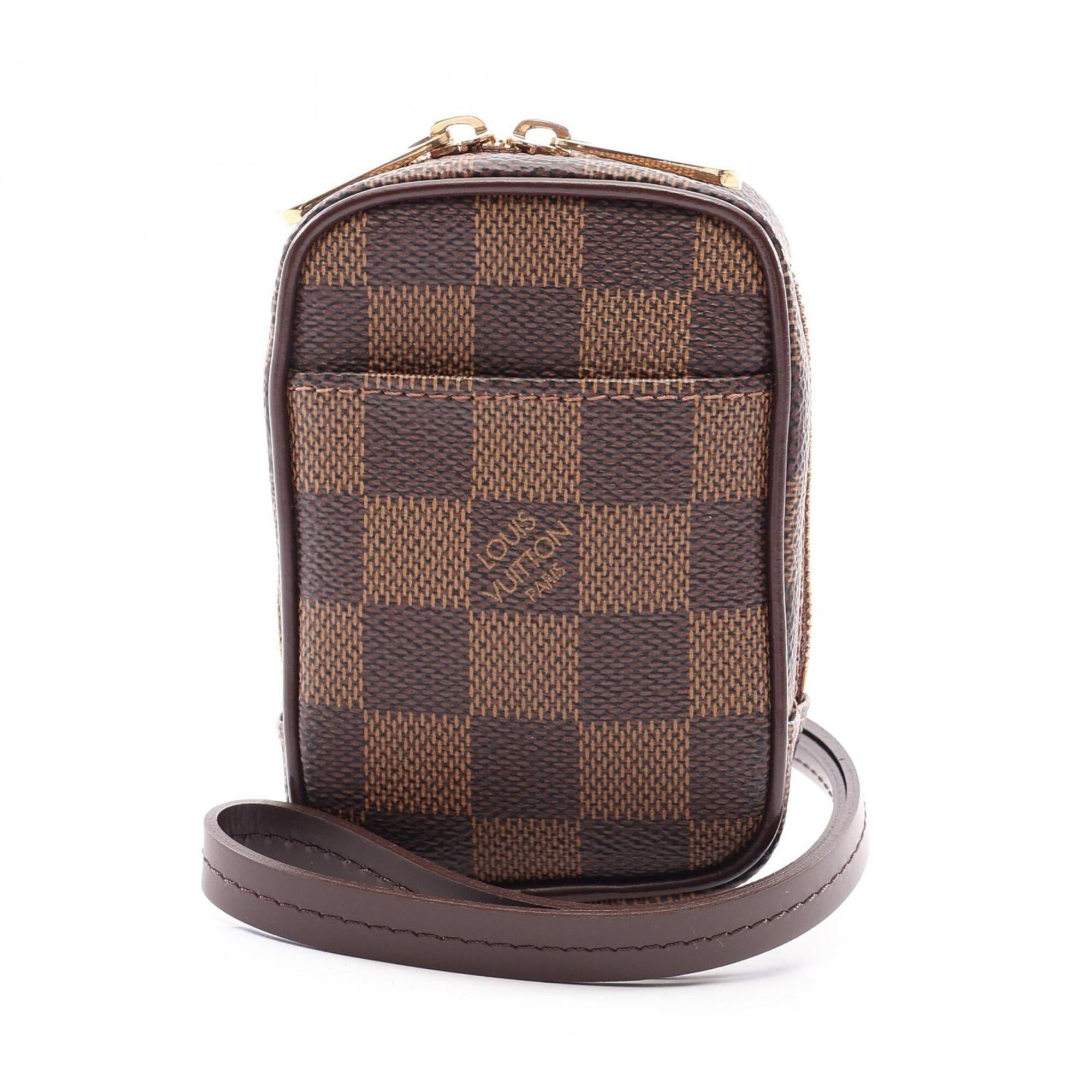 Louis Vuitton Brown Damier Canvas Damier Canvas Leather Pvc Pouch (Pre-Owned)