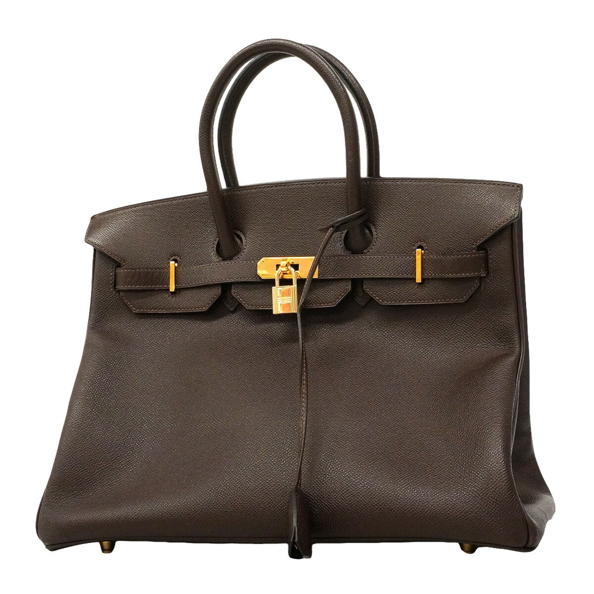 Hermes Brown Leather Handbag (Pre-Owned)