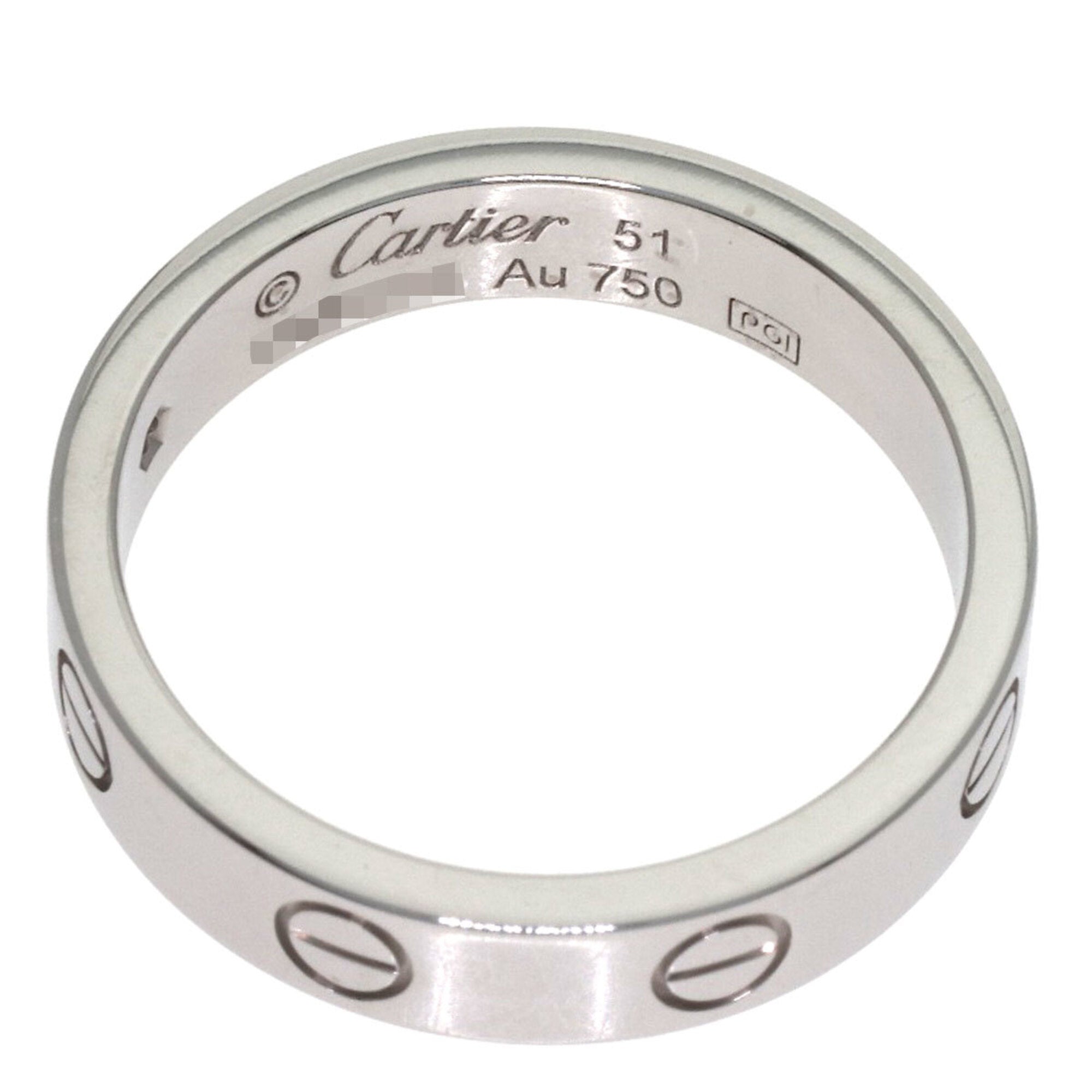 Cartier Silver White Gold (18K) Band Ring (Pre-Owned)