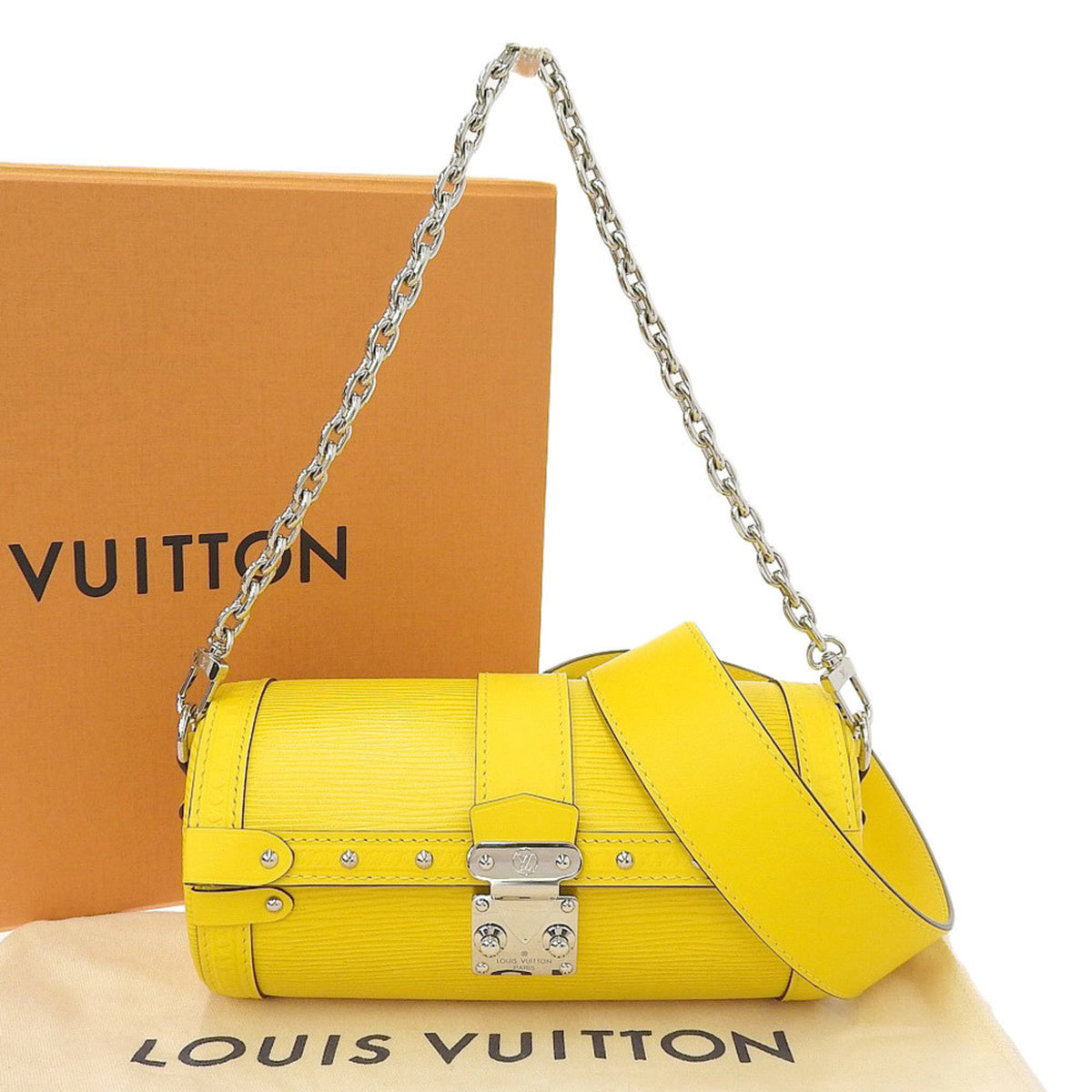 Louis Vuitton Epi Jaune Yellow Epi Leather Shoulder Bag (Pre-Owned)