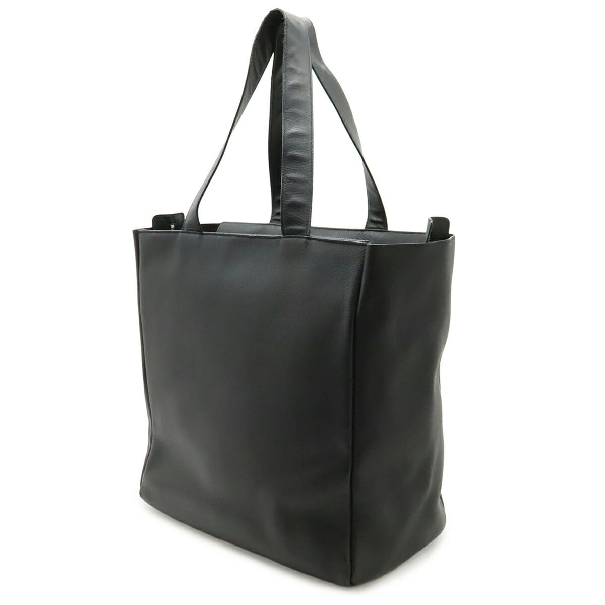 Balenciaga Black Leather Shoulder Bag Tote Bag (Pre-Owned)