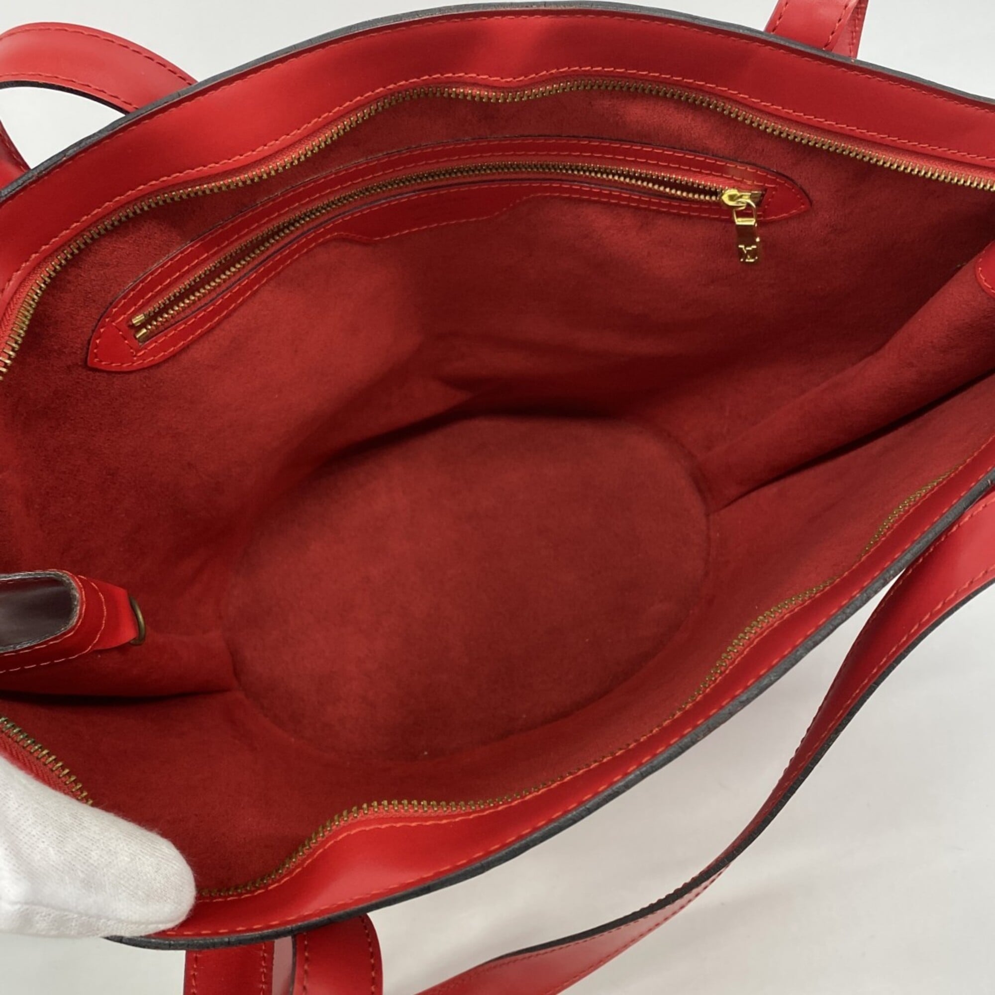 Louis Vuitton Castilian Red Shoulder Bag (Pre-Owned)