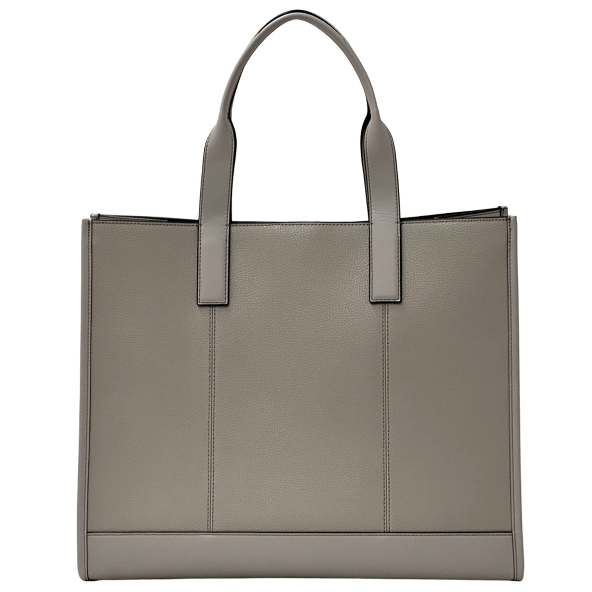 Michael Kors Gray Leather Handbag Tote Bag (Pre-Owned)