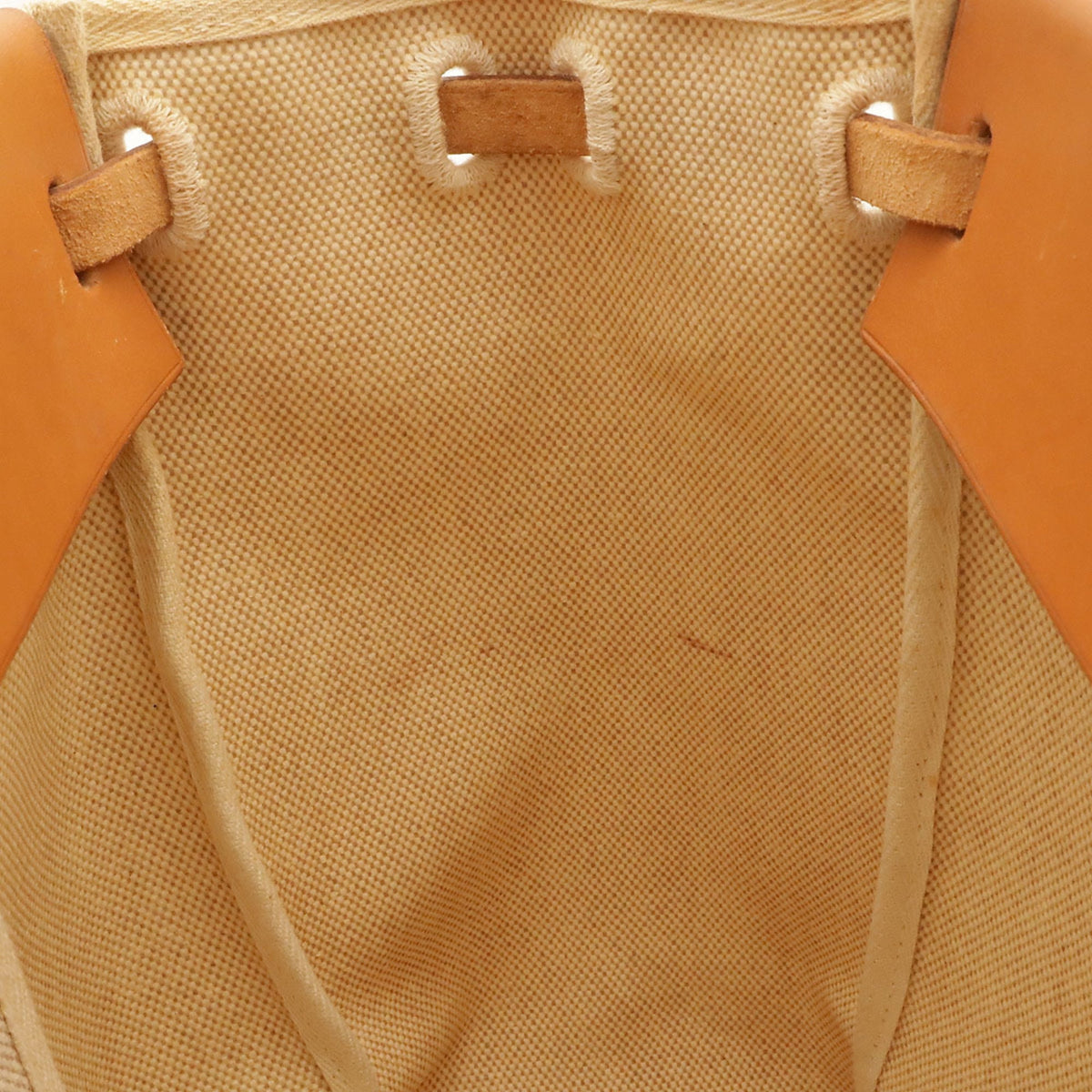 Hermes Light Brown Natural Toile H Shoulder Bag Tote Bag (Pre-Owned)