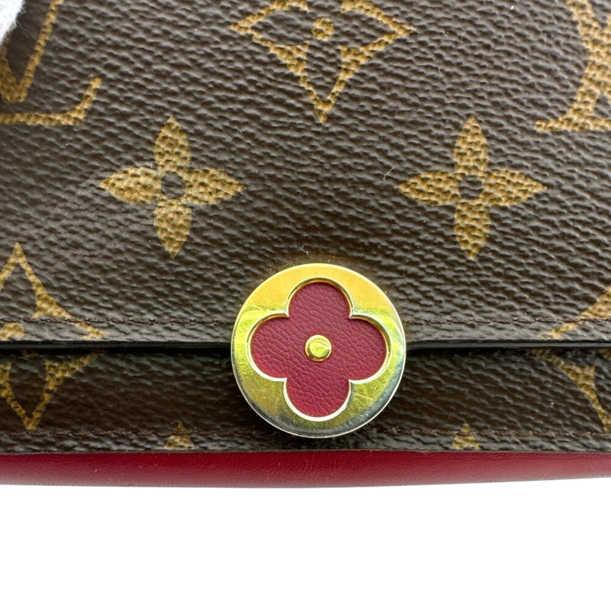 Louis Vuitton Brown Pink Monogram Leather Wallet (Bi-Fold) (Pre-Owned)