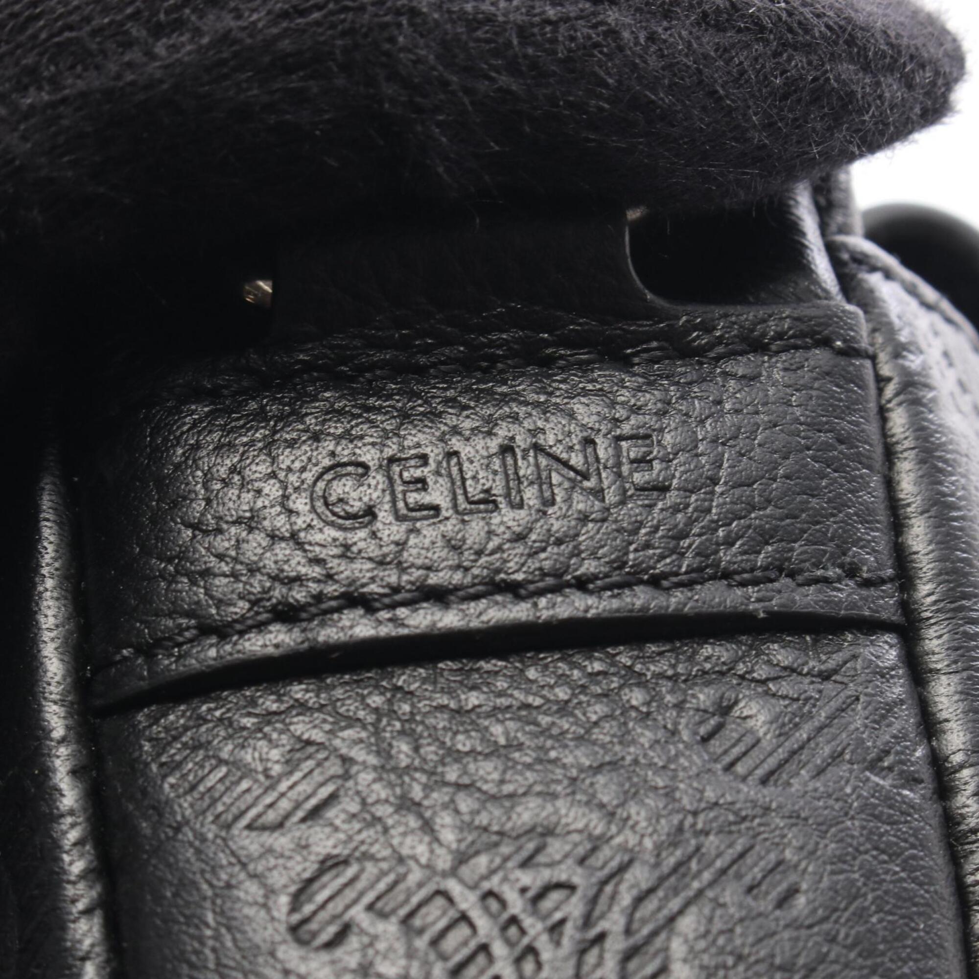Celine Black Leather Handbag Shoulder Bag (Pre-Owned)