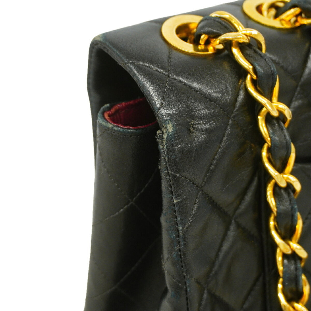 Chanel Black Leather Shoulder Bag (Pre-Owned)