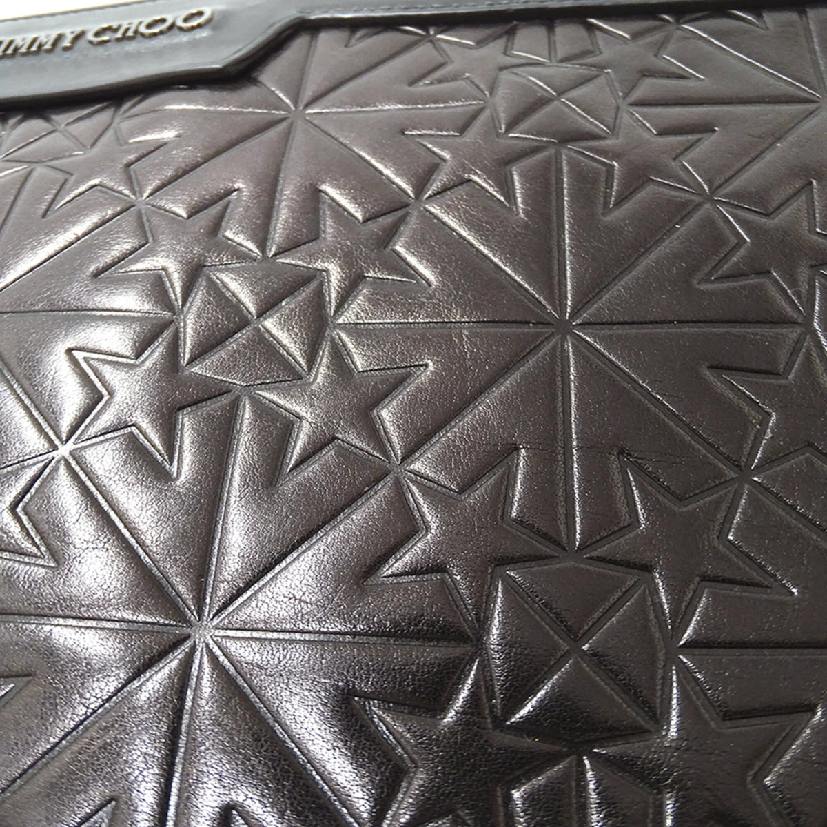 Jimmy Choo Black Leather Clutch Bag (Pre-Owned)