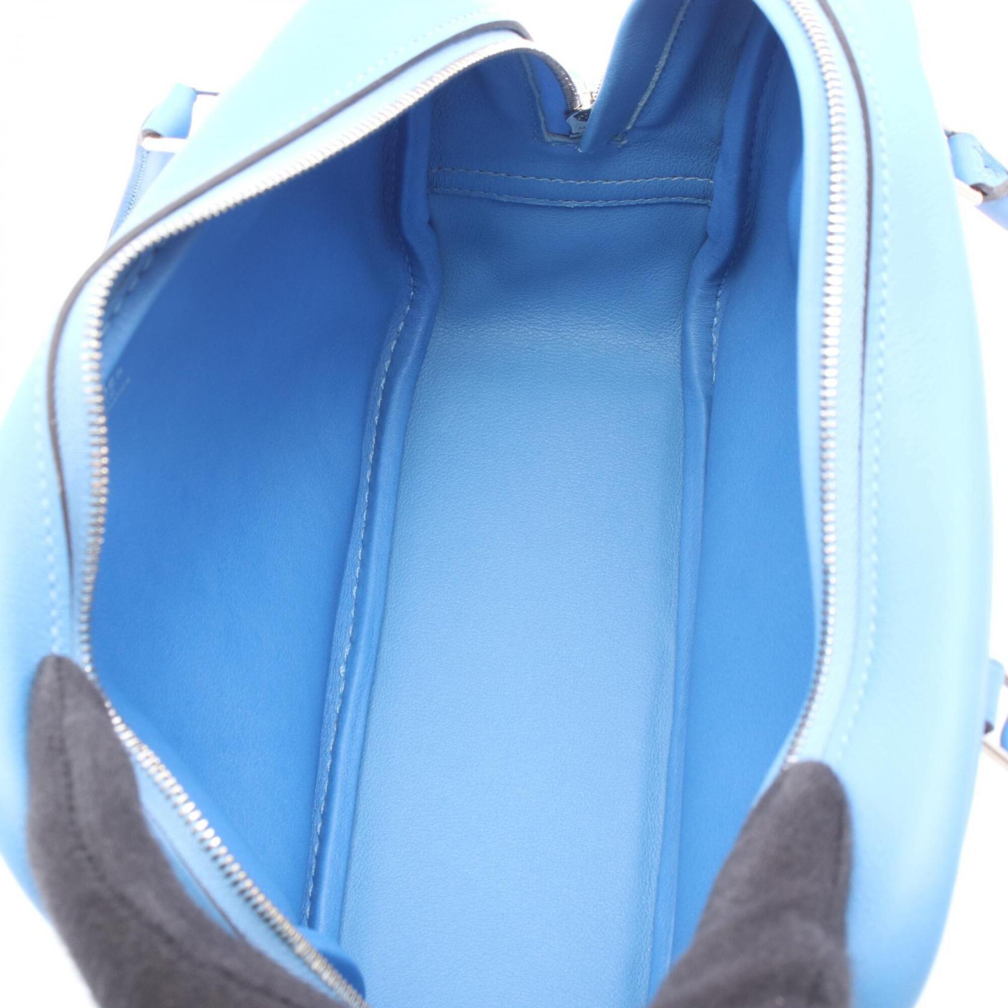 Hermes Blue Swift Leather Handbag (Pre-Owned)