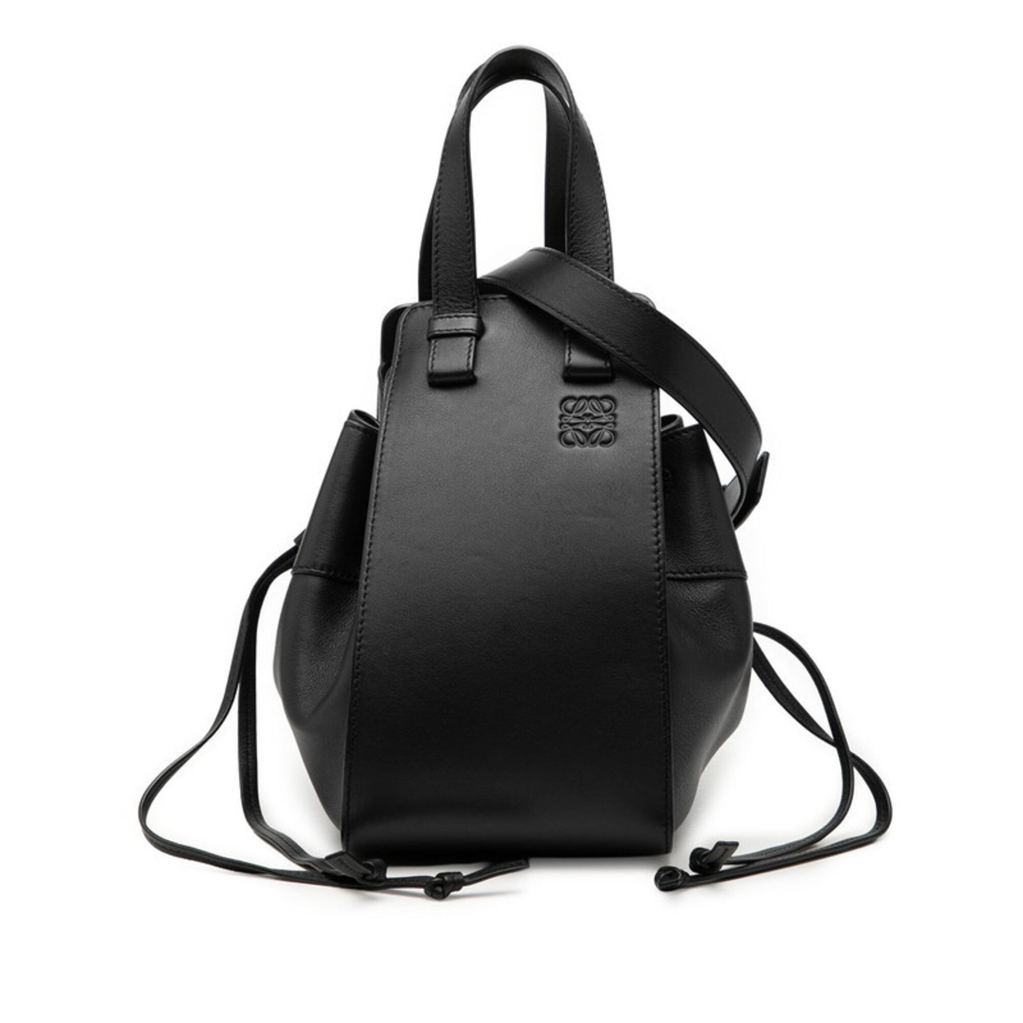 Loewe Hammock Black Leather Handbag Shoulder Bag (Pre-Owned)