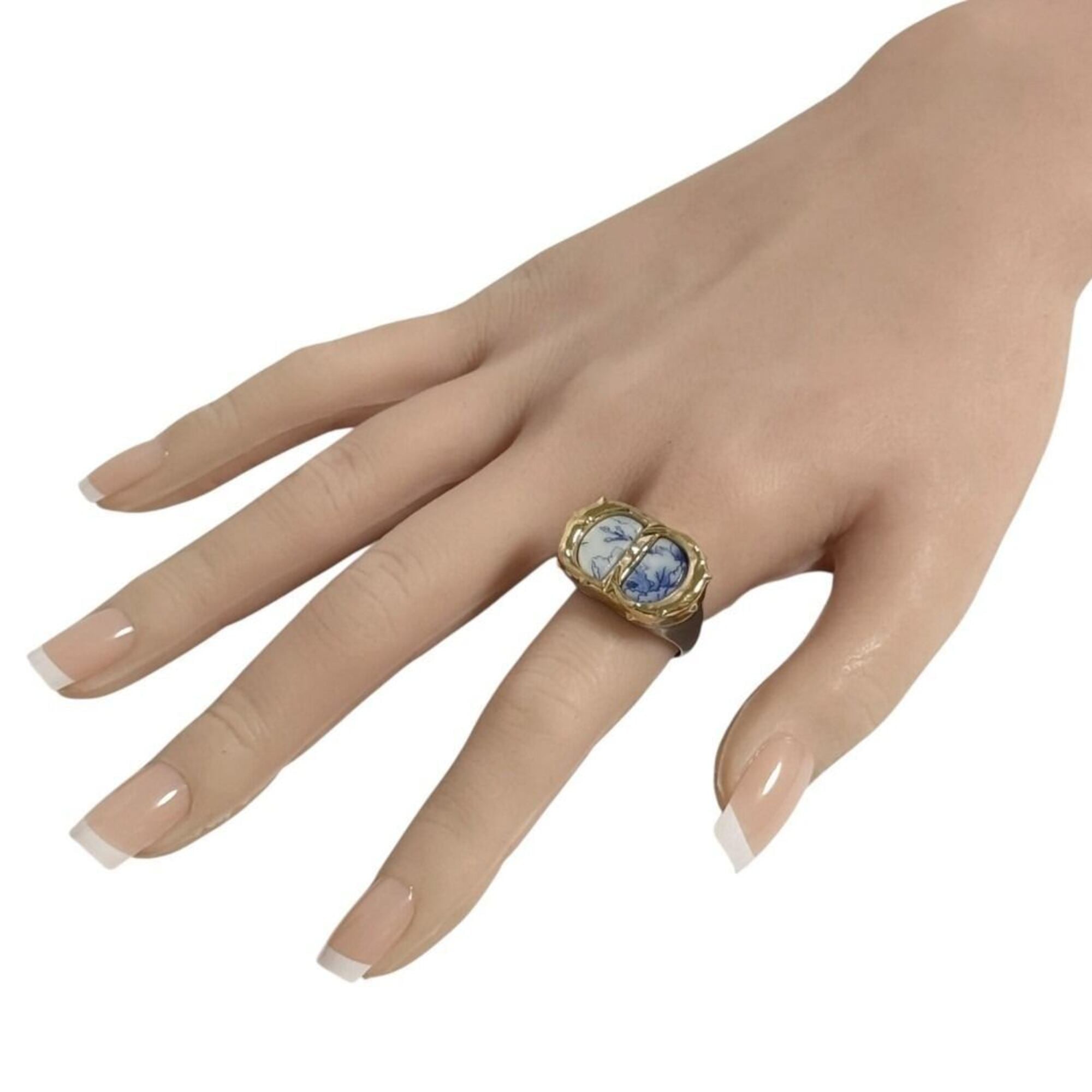 Christian Dior Metal Band Ring (Pre-Owned)