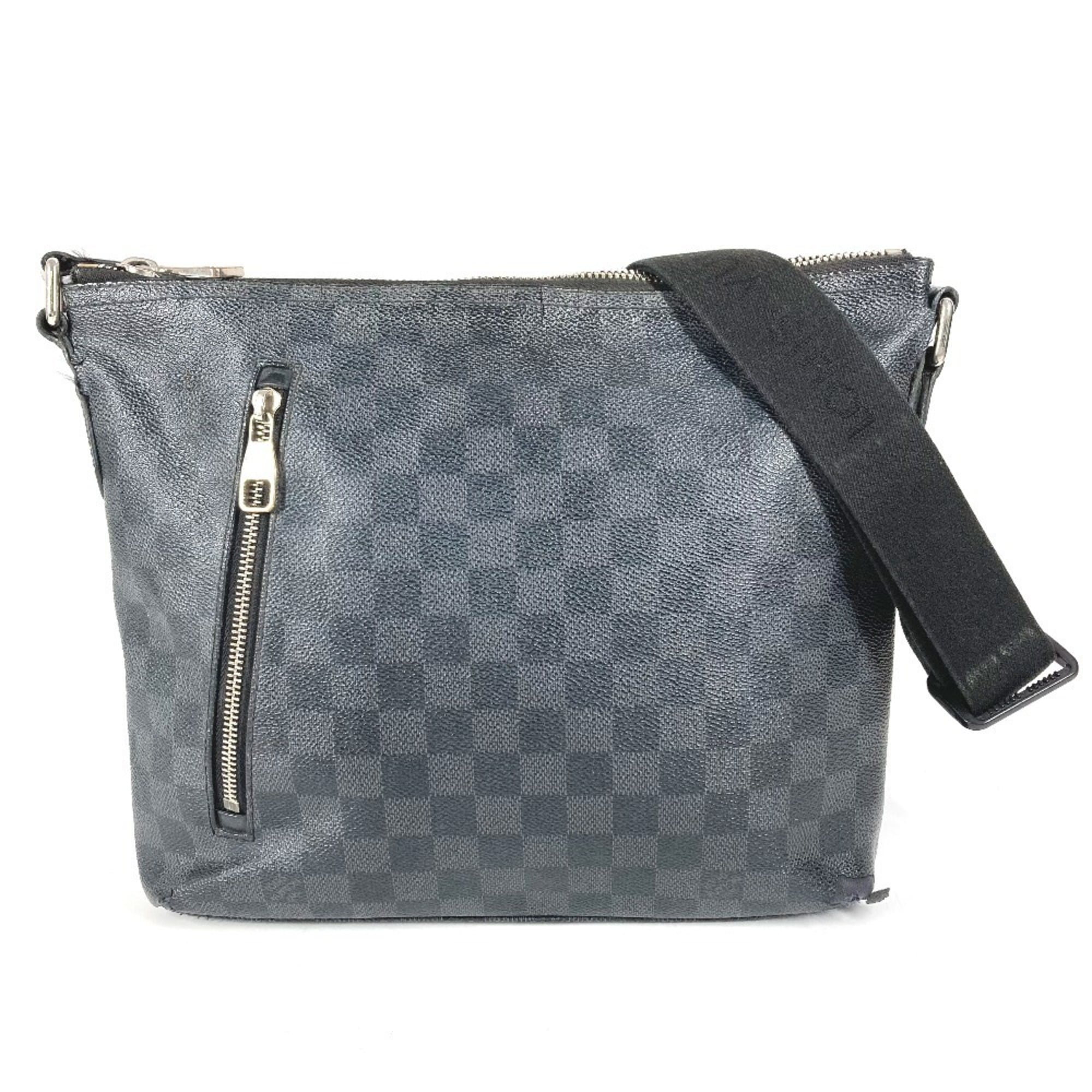 Louis Vuitton Black Damier Graphite Shoulder Bag (Pre-Owned)