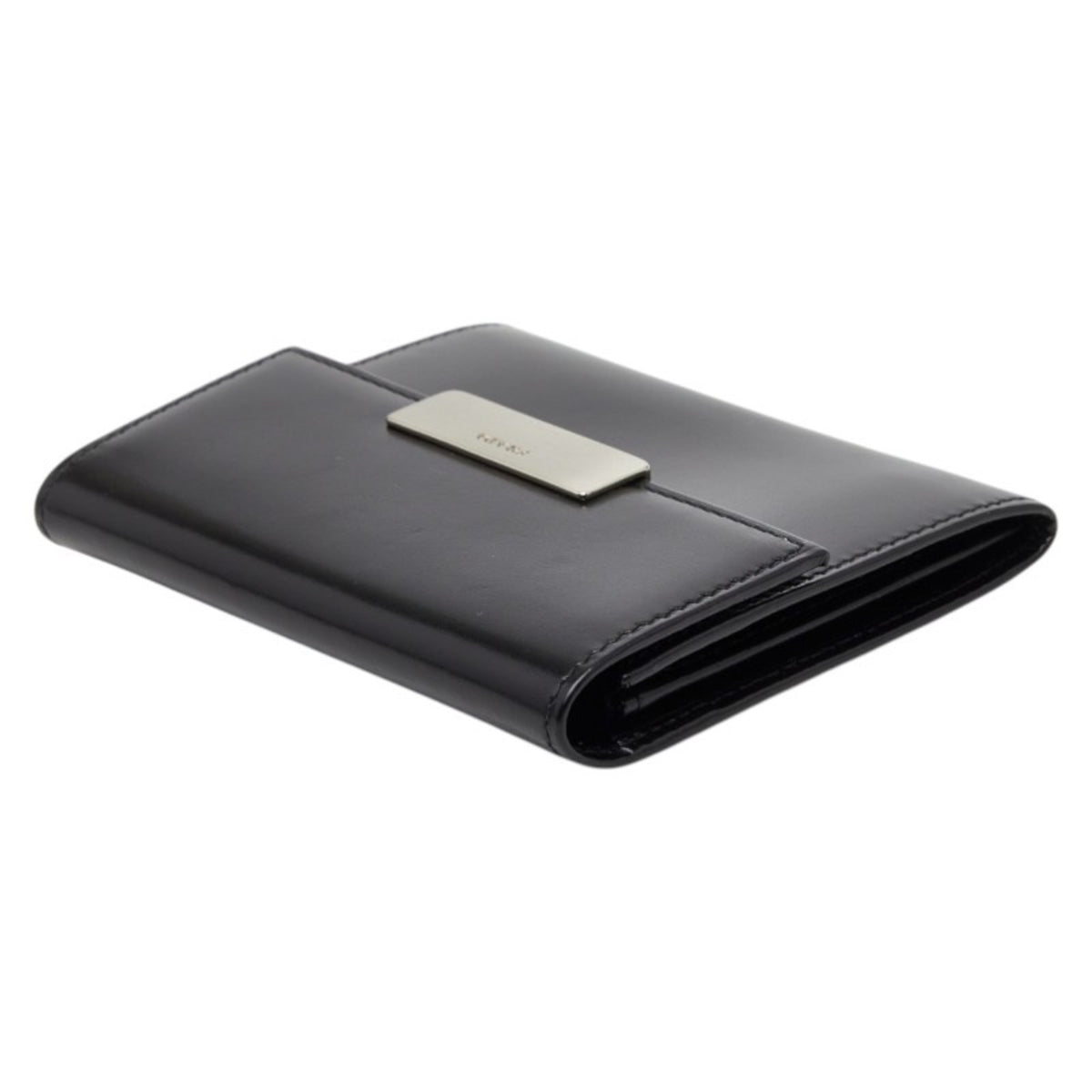 Prada Black Leather Coin Purse/Coin Case (Pre-Owned)