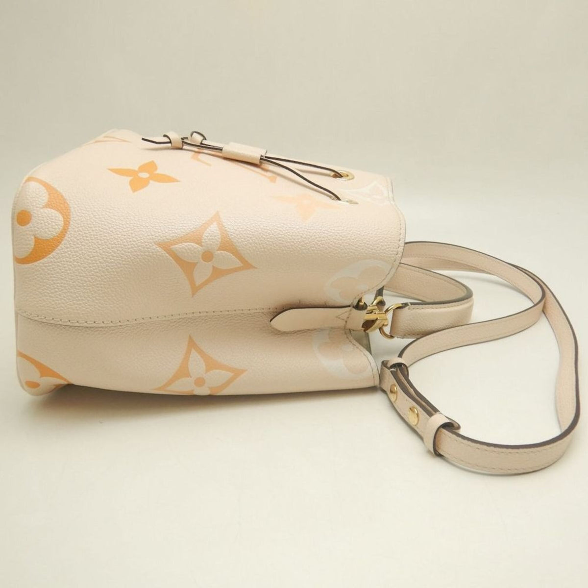 Louis Vuitton Monogram Empreinte Cream Saffron Monogram Empreinte Shoulder Bag (Pre-Owned)