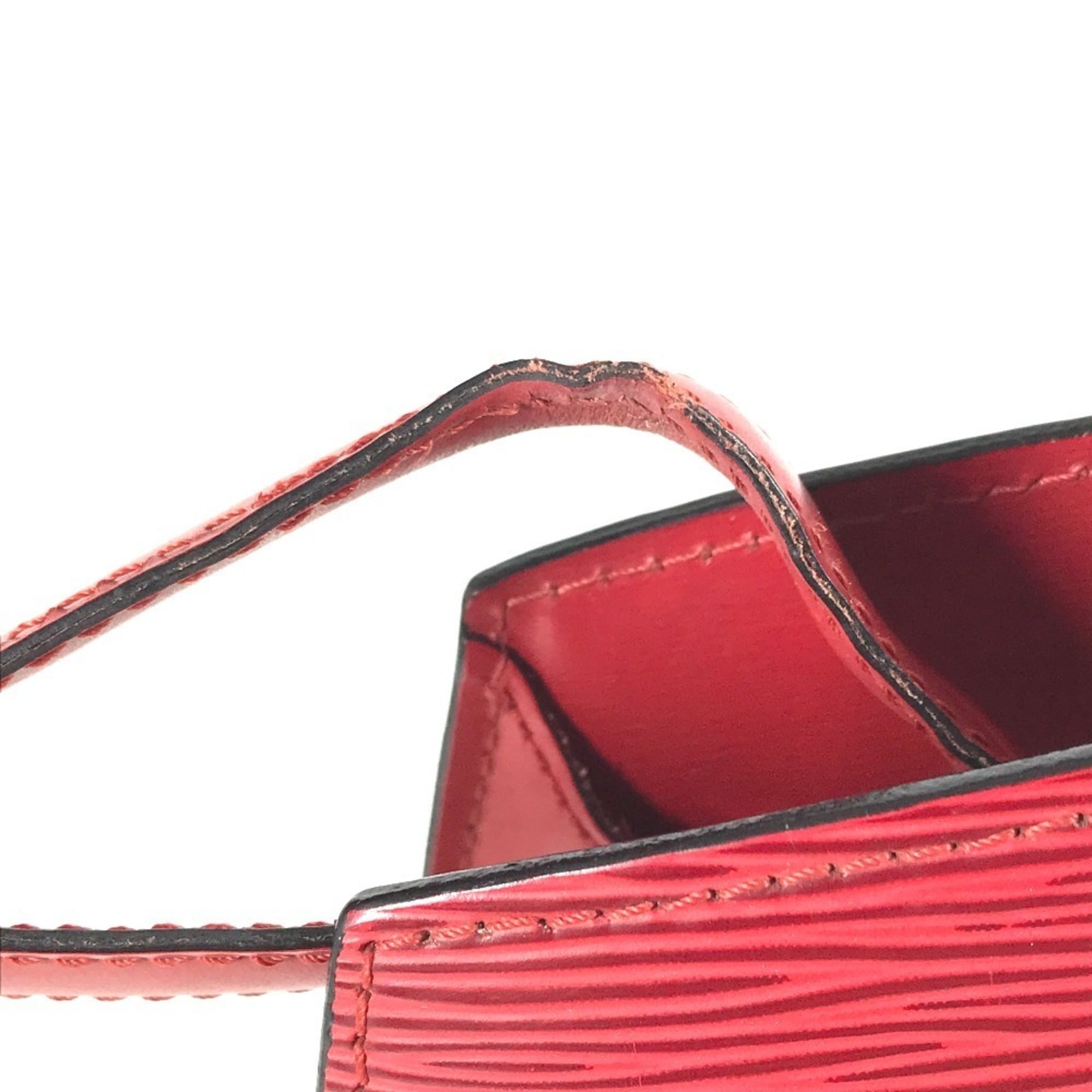 Louis Vuitton Castilian Red Red Color Epi Leather Shoulder Bag (Pre-Owned)