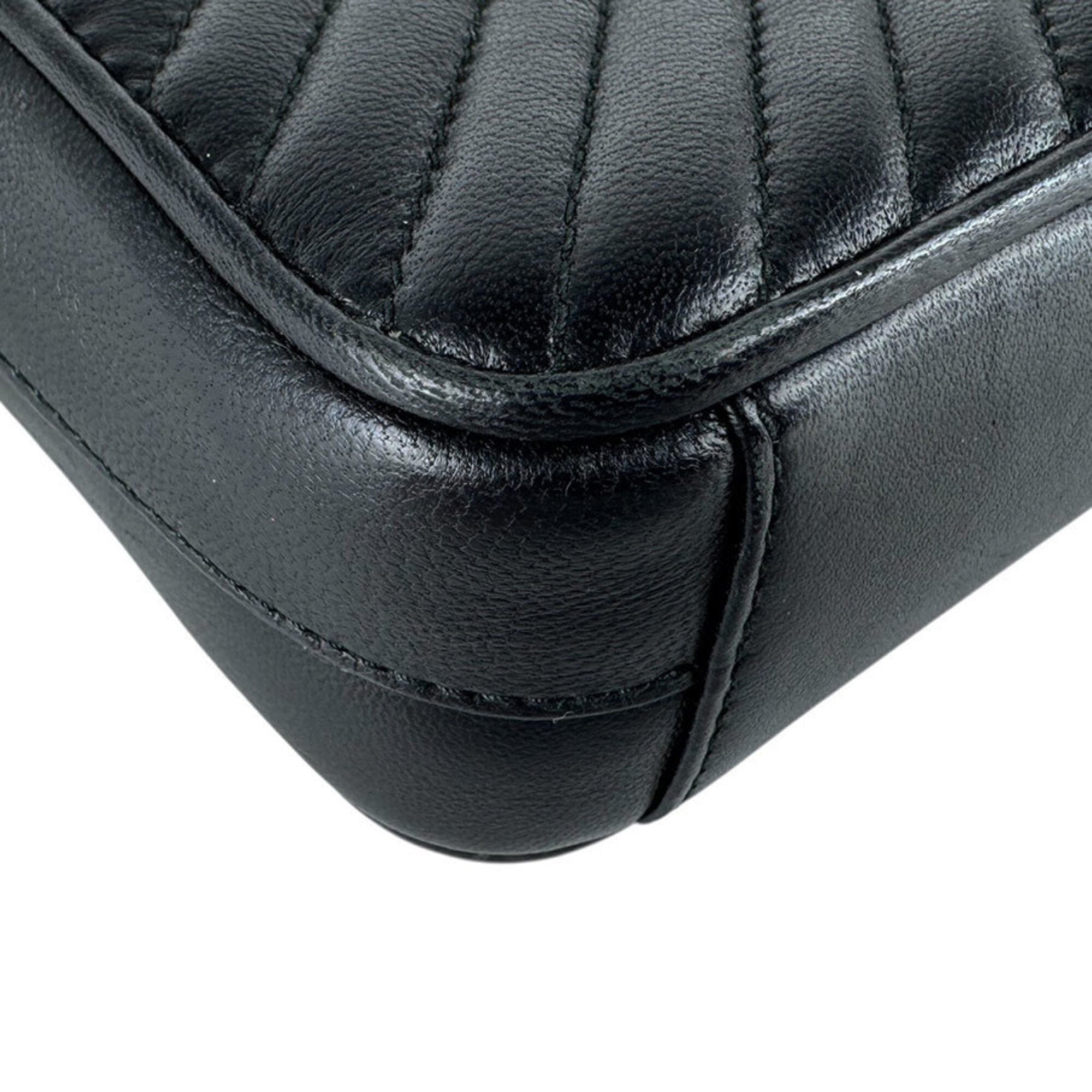 Prada Black Leather Shoulder Bag (Pre-Owned)