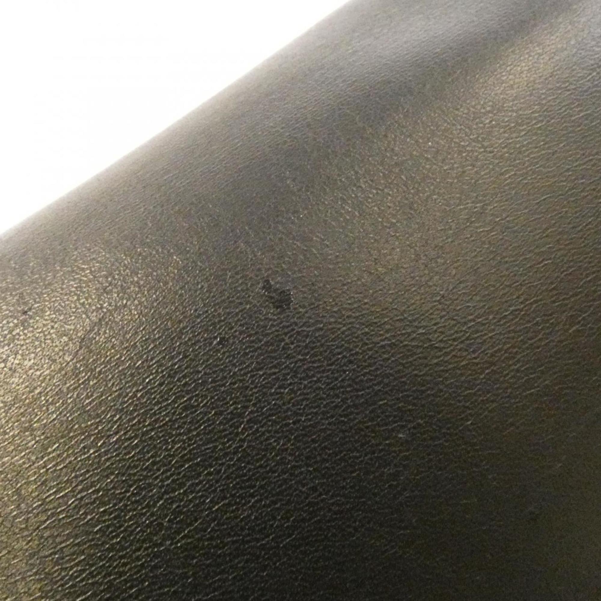 Christian Dior Black Leather Shoulder Bag (Pre-Owned)