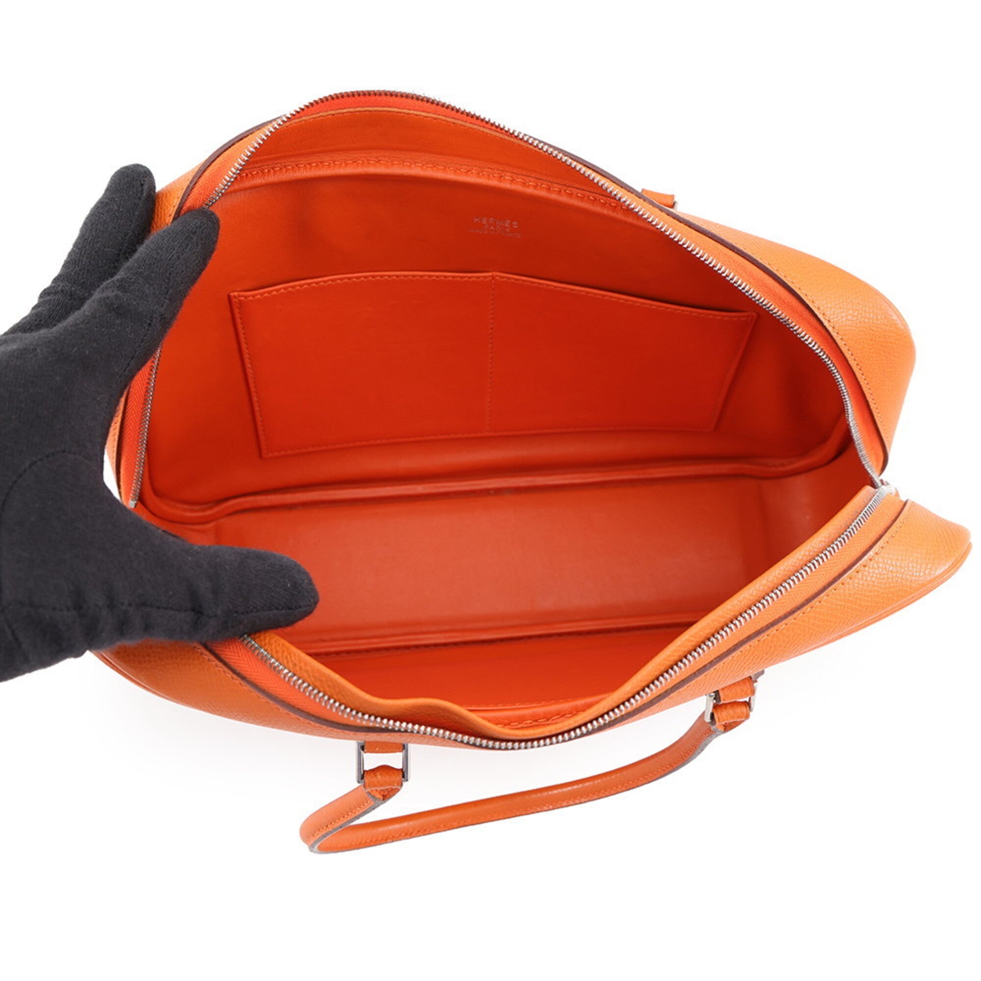 Hermes Plume Orange Epsom Leather Handbag (Pre-Owned)