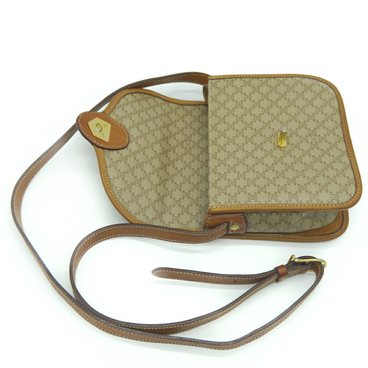 Celine Macadam Pvc Leather Shoulder Bag (Pre-Owned)
