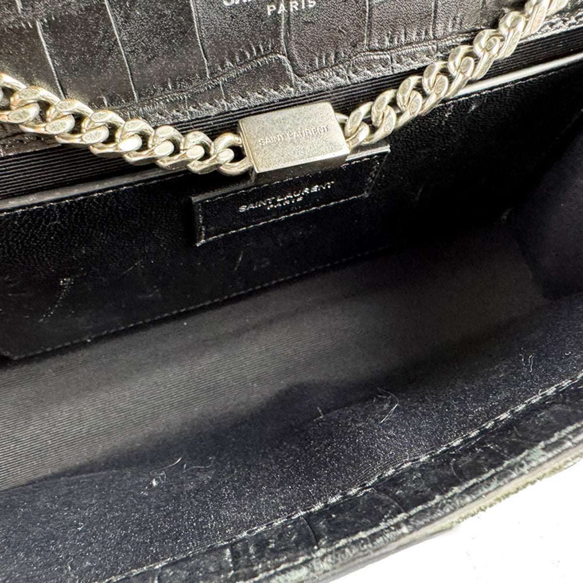 Saint Laurent Black Leather Shoulder Bag (Pre-Owned)