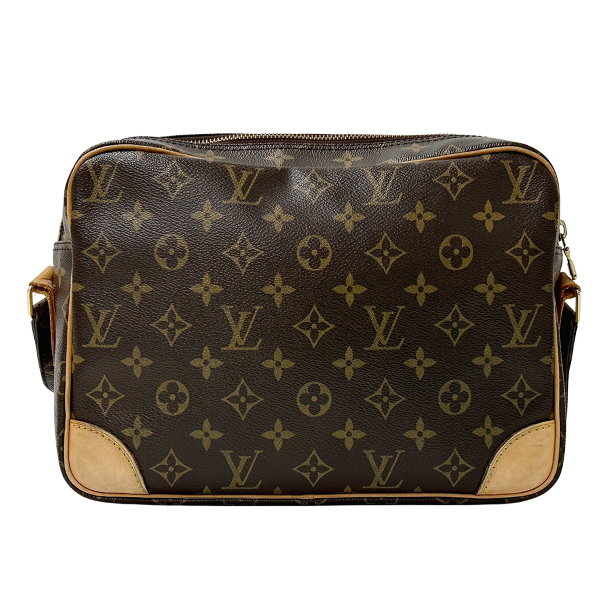 Louis Vuitton Brown Monogram Canvas Handbag Shoulder Bag (Pre-Owned)