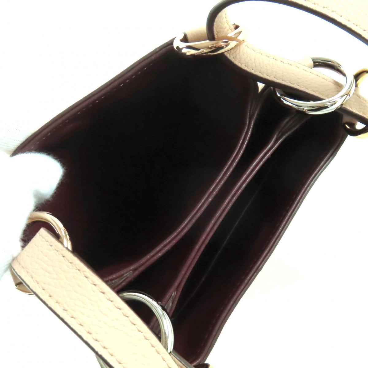 Cartier Pink Leather Shoulder Bag (Pre-Owned)