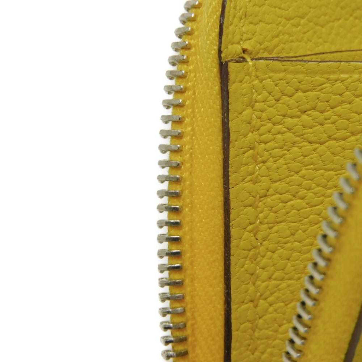 Hermes Yellow Evercalf Leather Coin Purse/Coin Case (Pre-Owned)