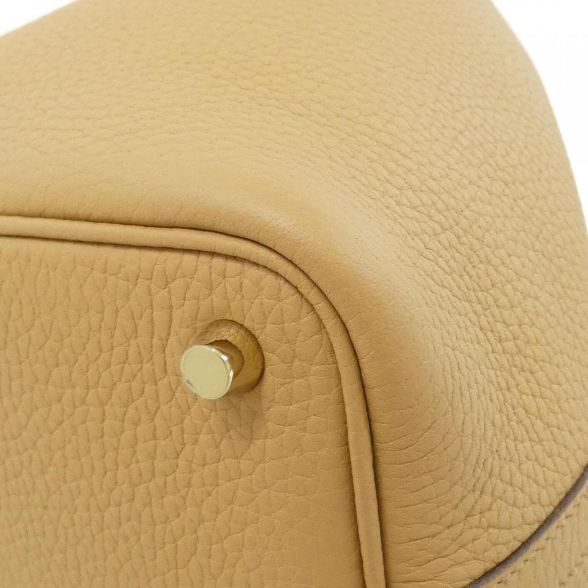 Hermes Biscuit Taurillon Clemence Leather Handbag (Pre-Owned)