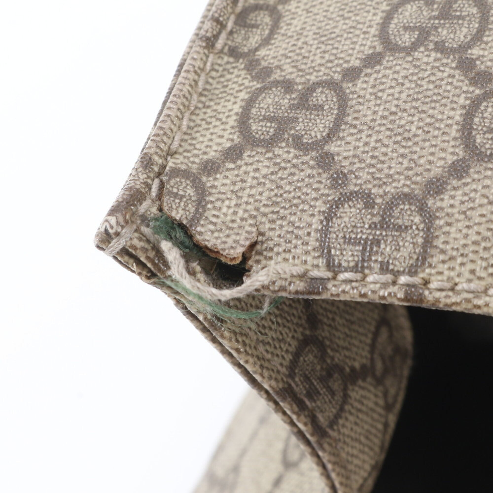 Gucci Dark Brown Grayish Gg Supreme Handbag Tote Bag (Pre-Owned)