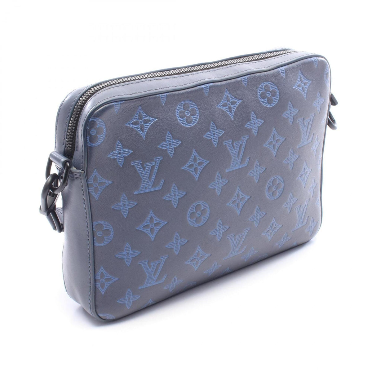 Louis Vuitton Navy Monogram Shadow Handbag Shoulder Bag (Pre-Owned)