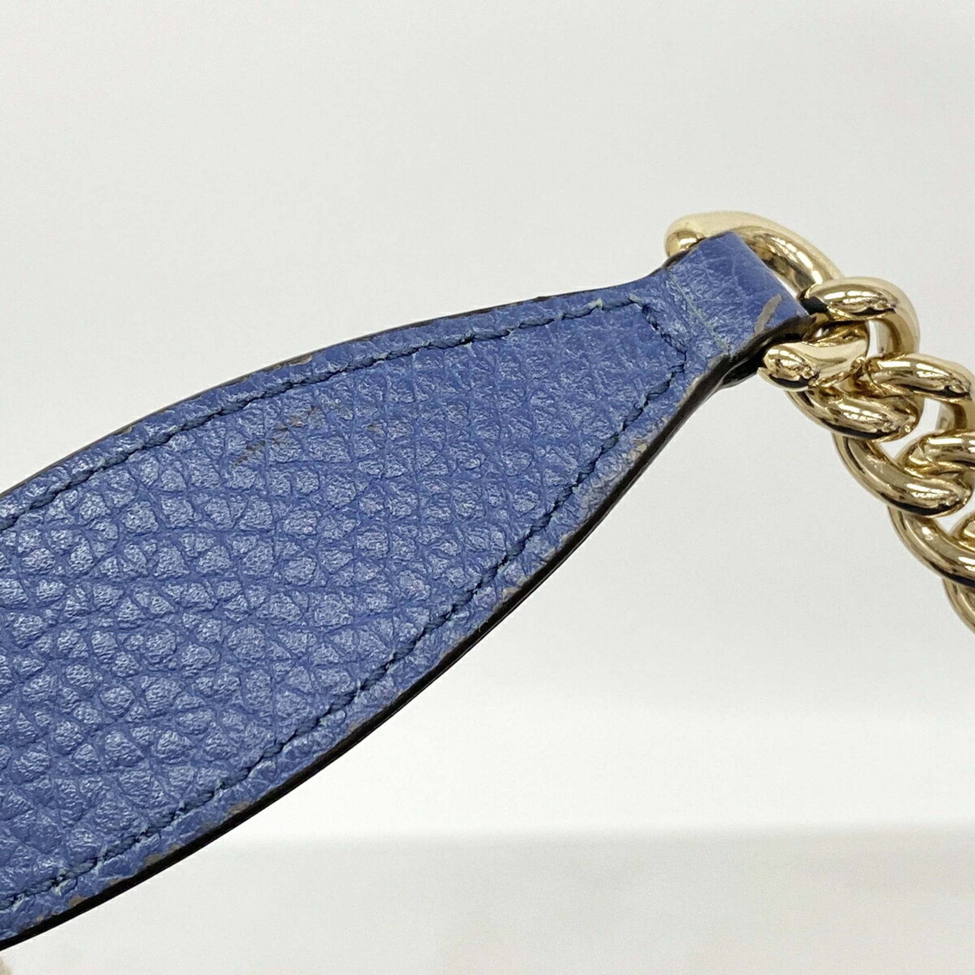 Gucci Blue Leather Shoulder Bag (Pre-Owned)