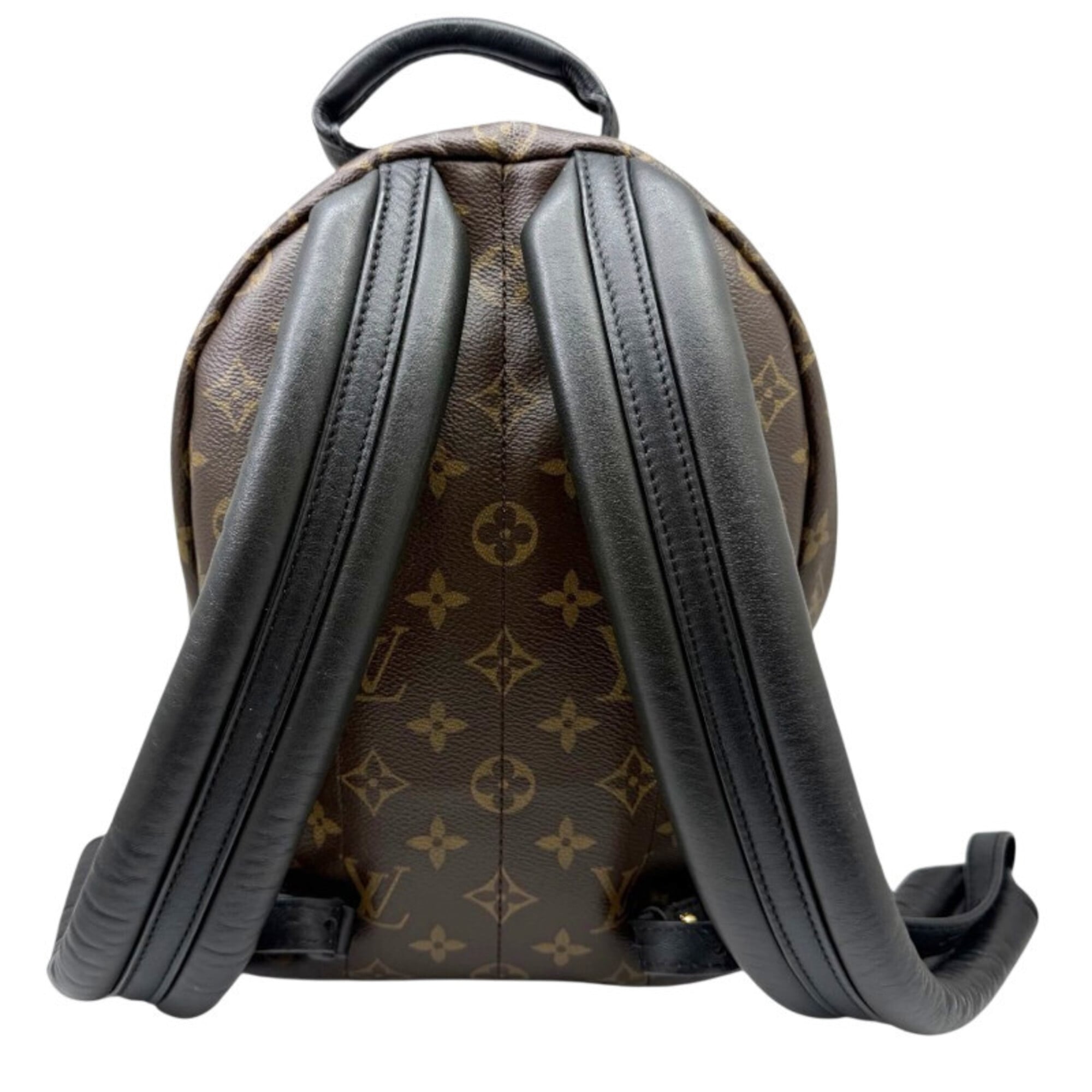 Louis Vuitton Black Brown Monogram Leather Backpack (Pre-Owned)