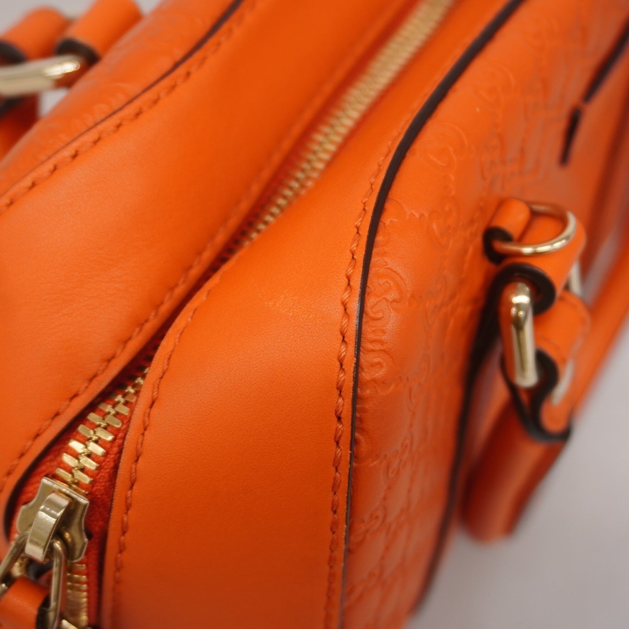 Gucci Orange Leather Handbag (Pre-Owned)