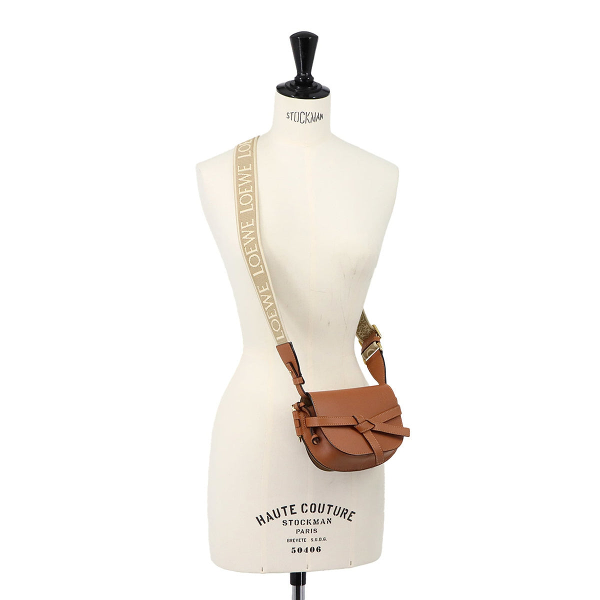 Loewe Brown Leather Handbag Shoulder Bag (Pre-Owned)