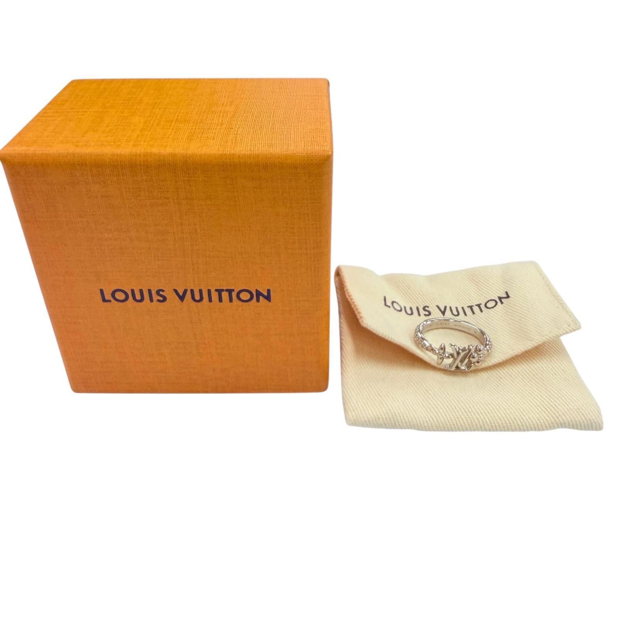 Louis Vuitton Silver Band Ring (Pre-Owned)