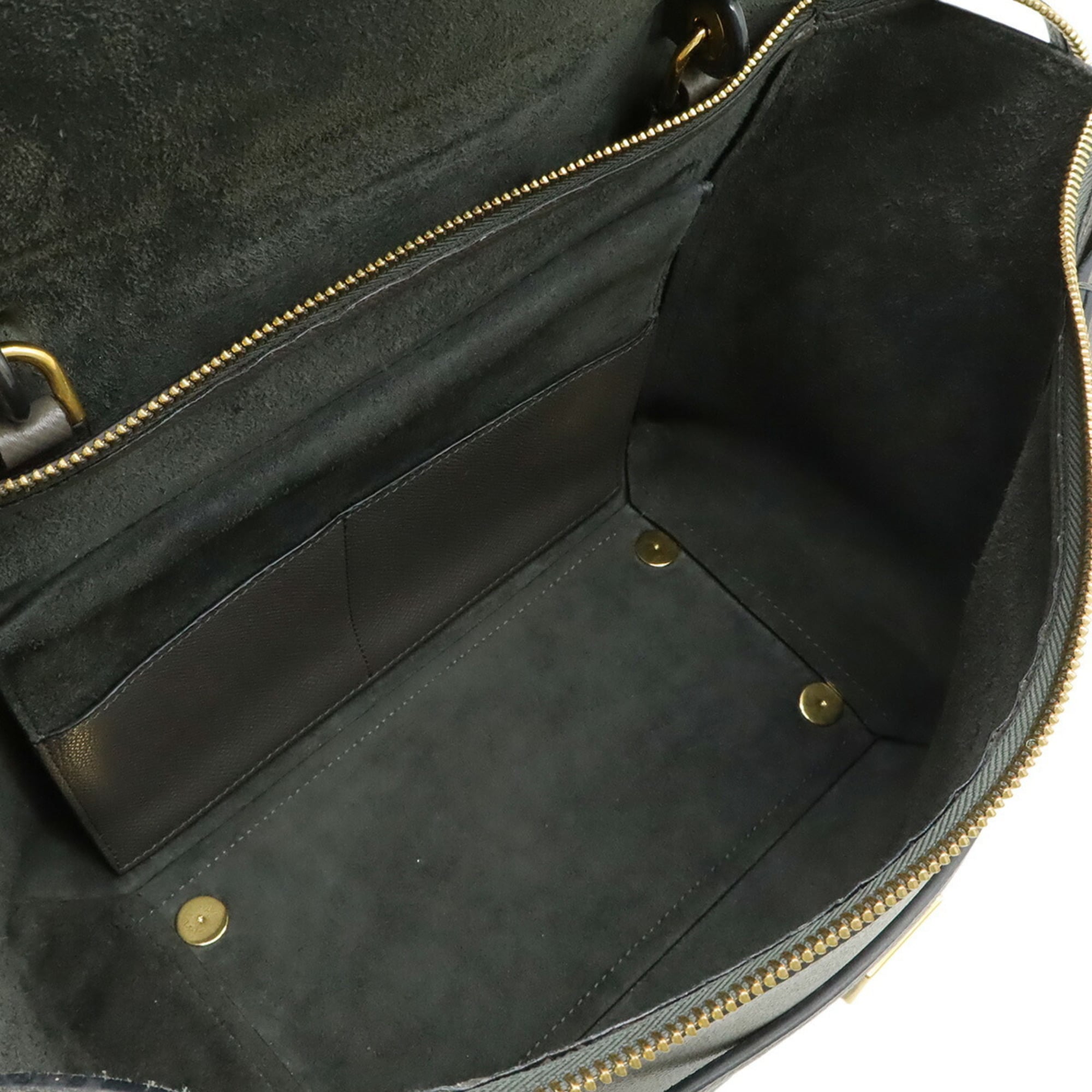 Celine Gray Leather Handbag Shoulder Bag (Pre-Owned)