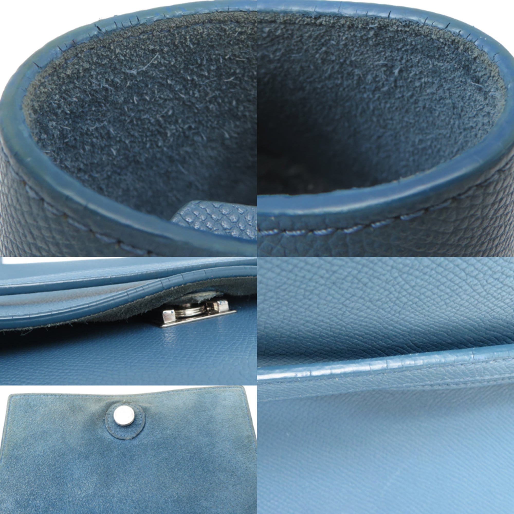 Celine Light Blue Leather Handbag (Pre-Owned)