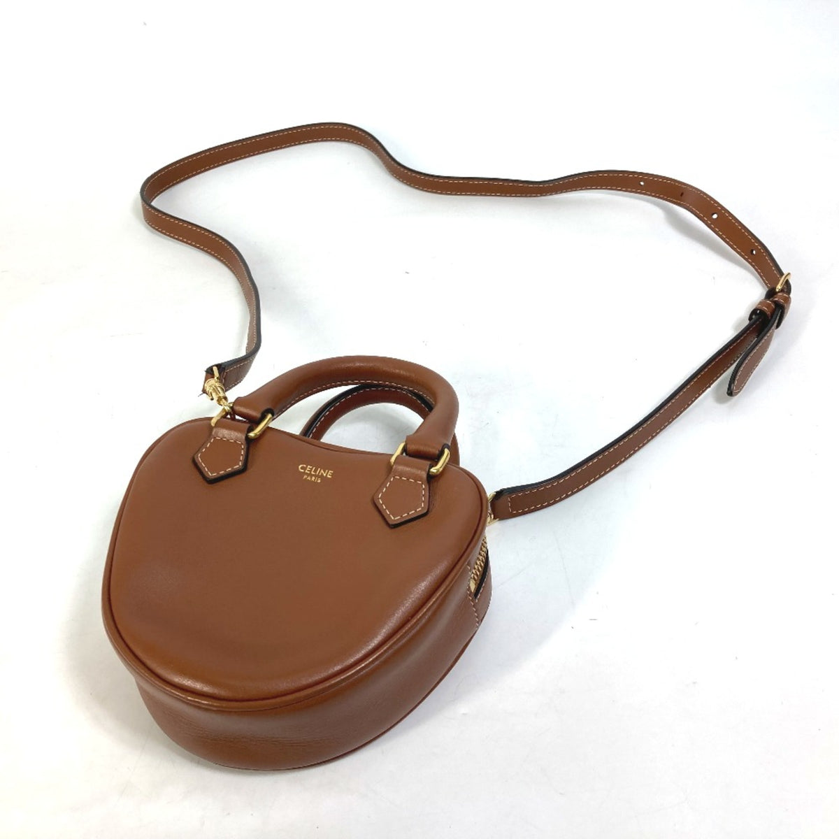 Celine Brown Leather Shoulder Bag (Pre-Owned)