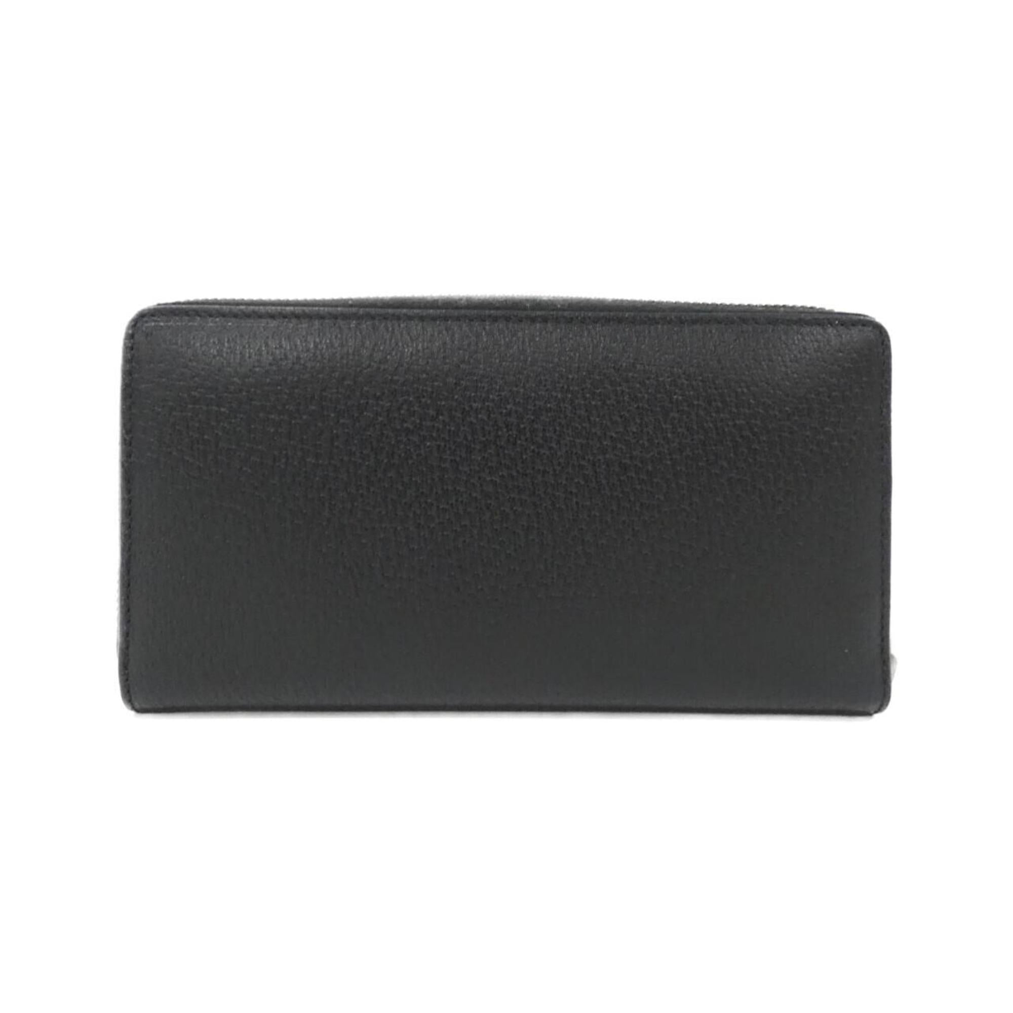 Gucci Black Leather Long Wallet (Bi-Fold) (Pre-Owned)