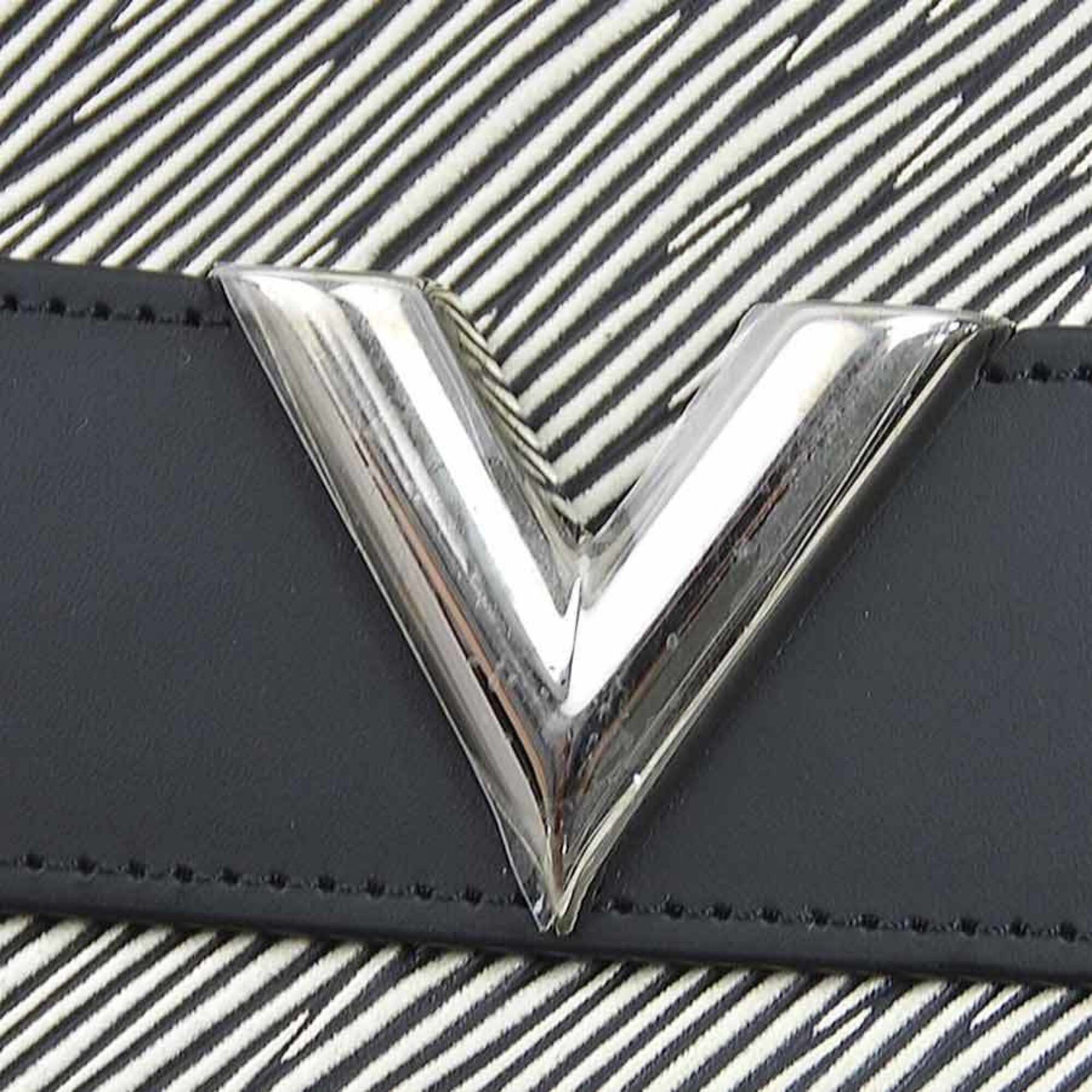 Louis Vuitton Black Silver Epi Leather Clutch Bag Pochette (Pre-Owned)