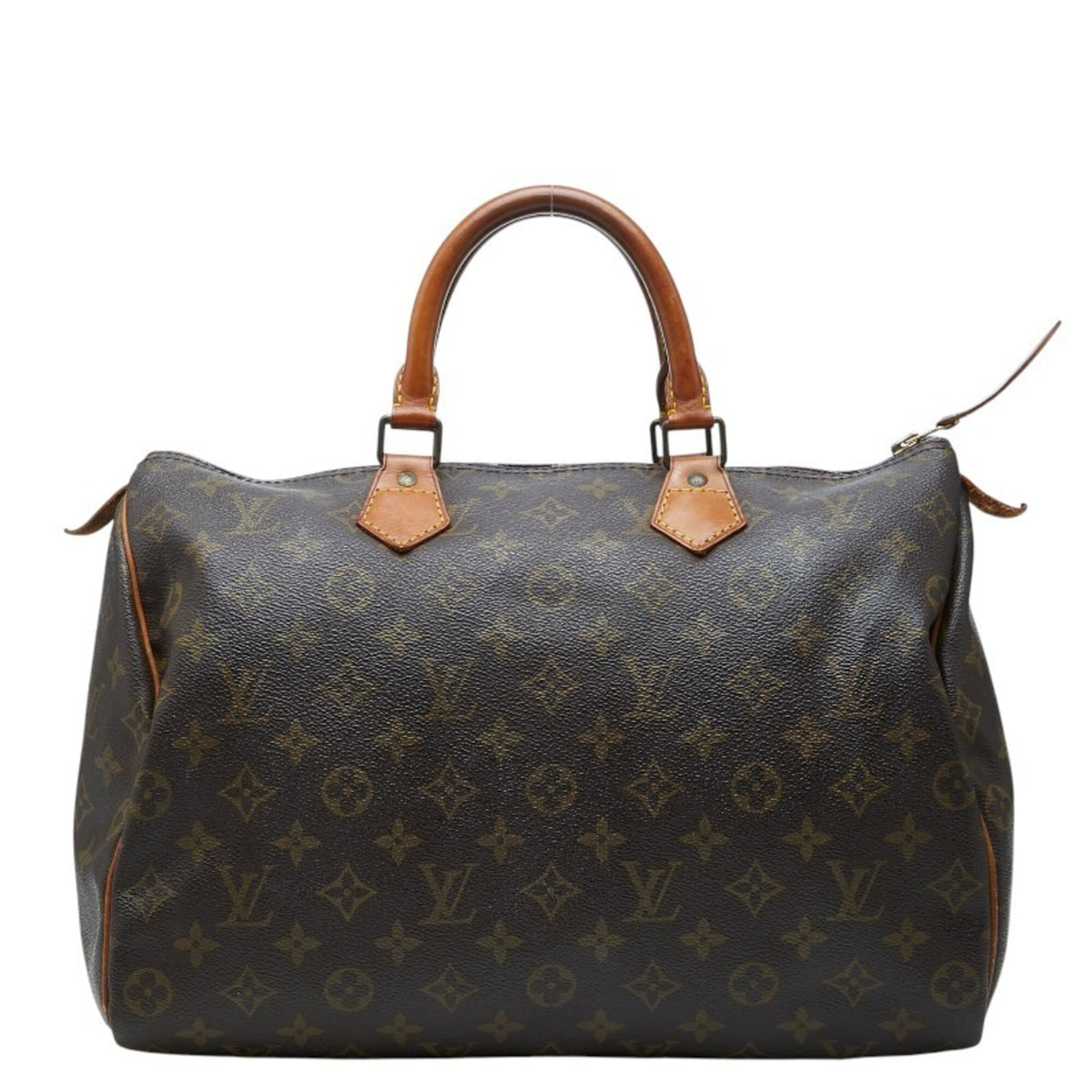 Louis Vuitton Brown Pvc Leather Boston Bag Handbag (Pre-Owned)