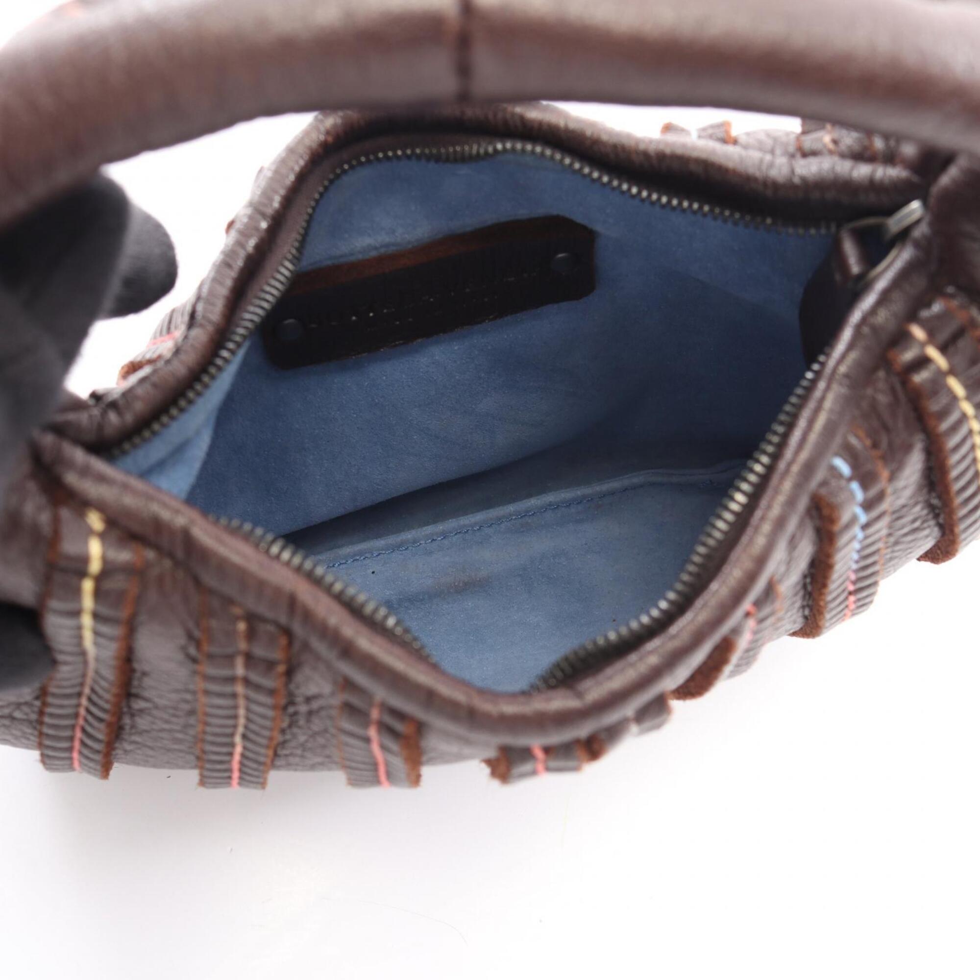 Bottega Veneta Brown Multi-Color Leather Handbag (Pre-Owned)