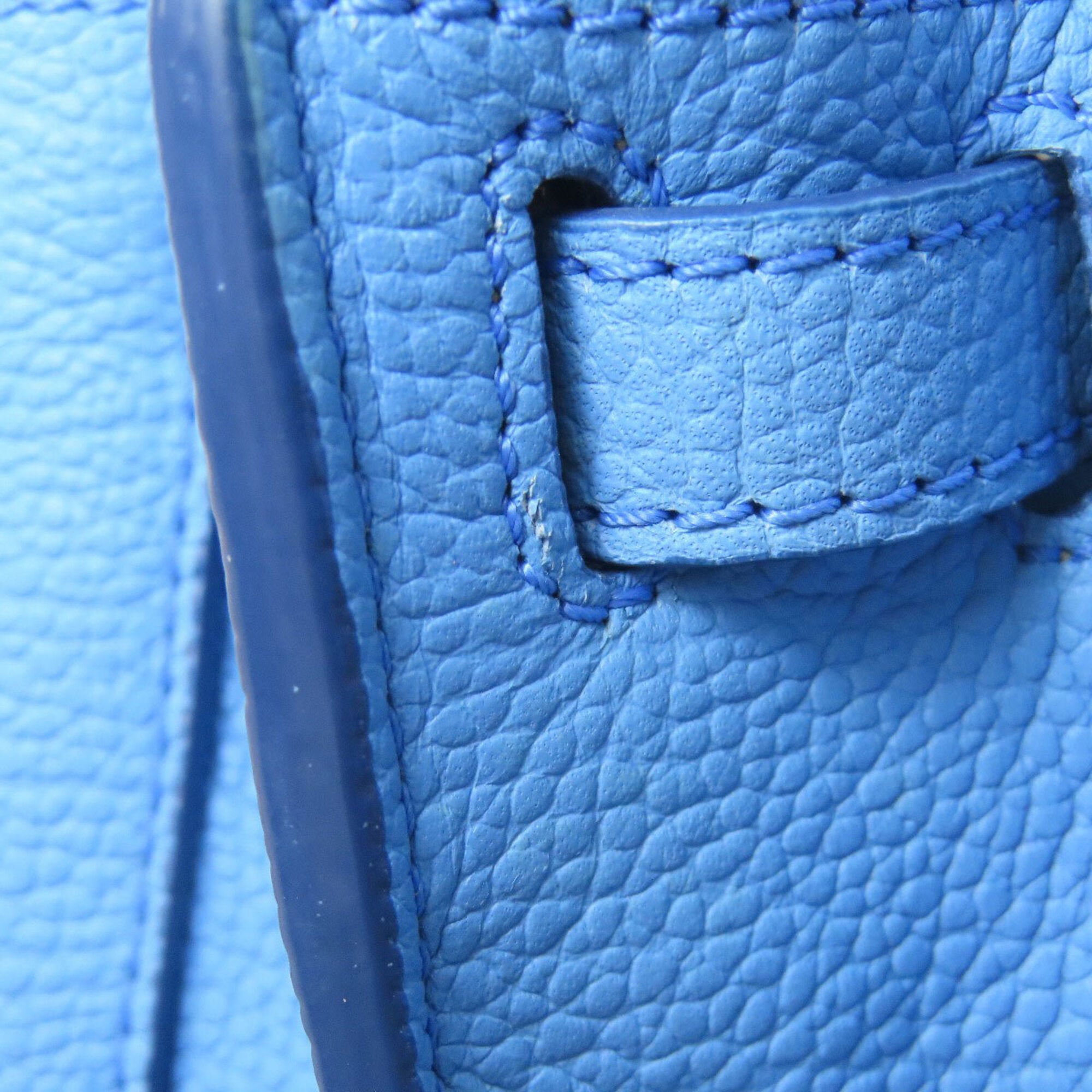 Mcm Light Blue Leather Handbag (Pre-Owned)