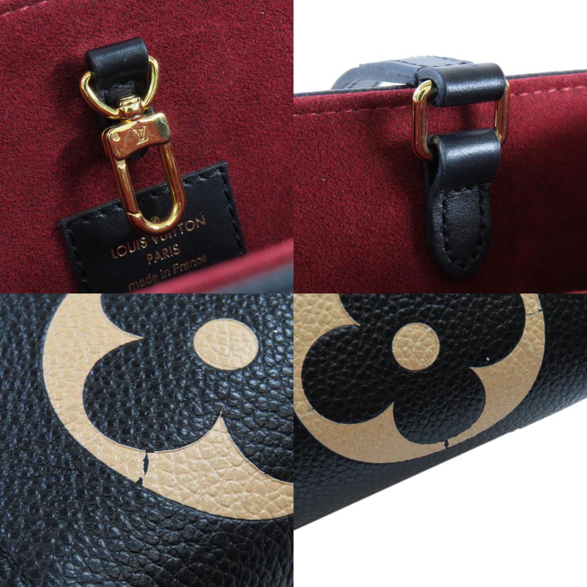 Louis Vuitton Beige Black Monogram Empreinte Tote Bag (Pre-Owned)