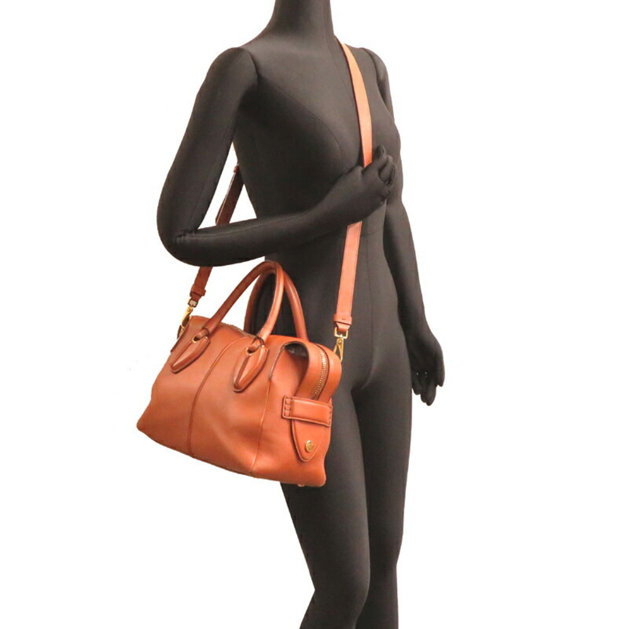 Tod's Brown Leather Handbag (Pre-Owned)
