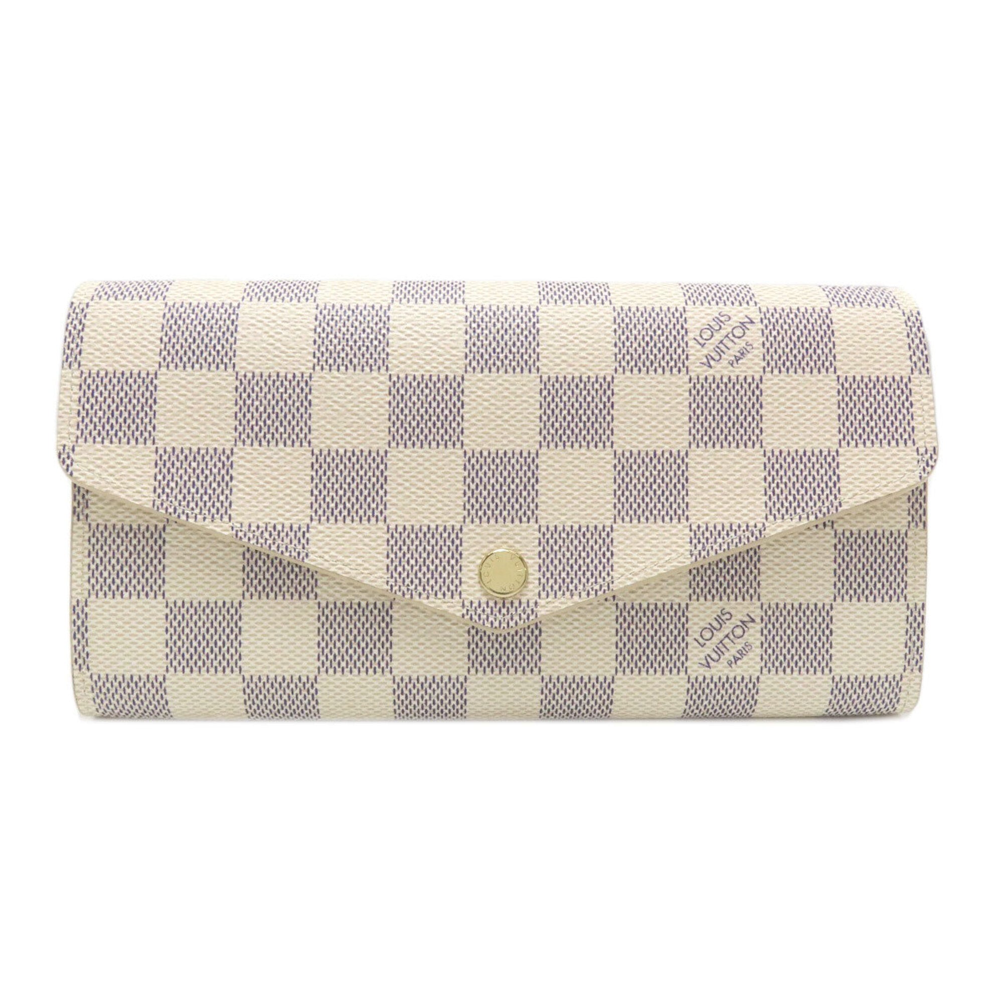 Louis Vuitton Damier Azur Damier Canvas Long Wallet (Bi-Fold) (Pre-Owned)