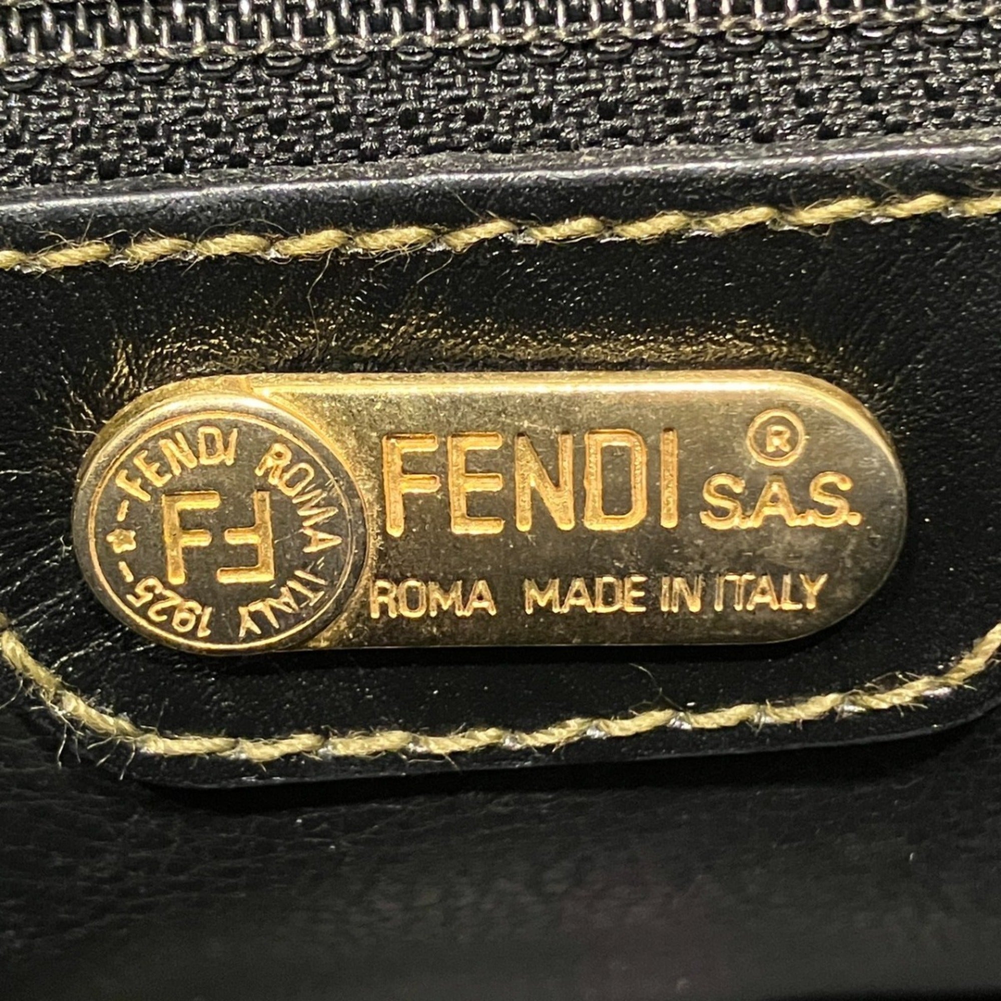 Fendi Brown Zucca Boston Bag (Pre-Owned)