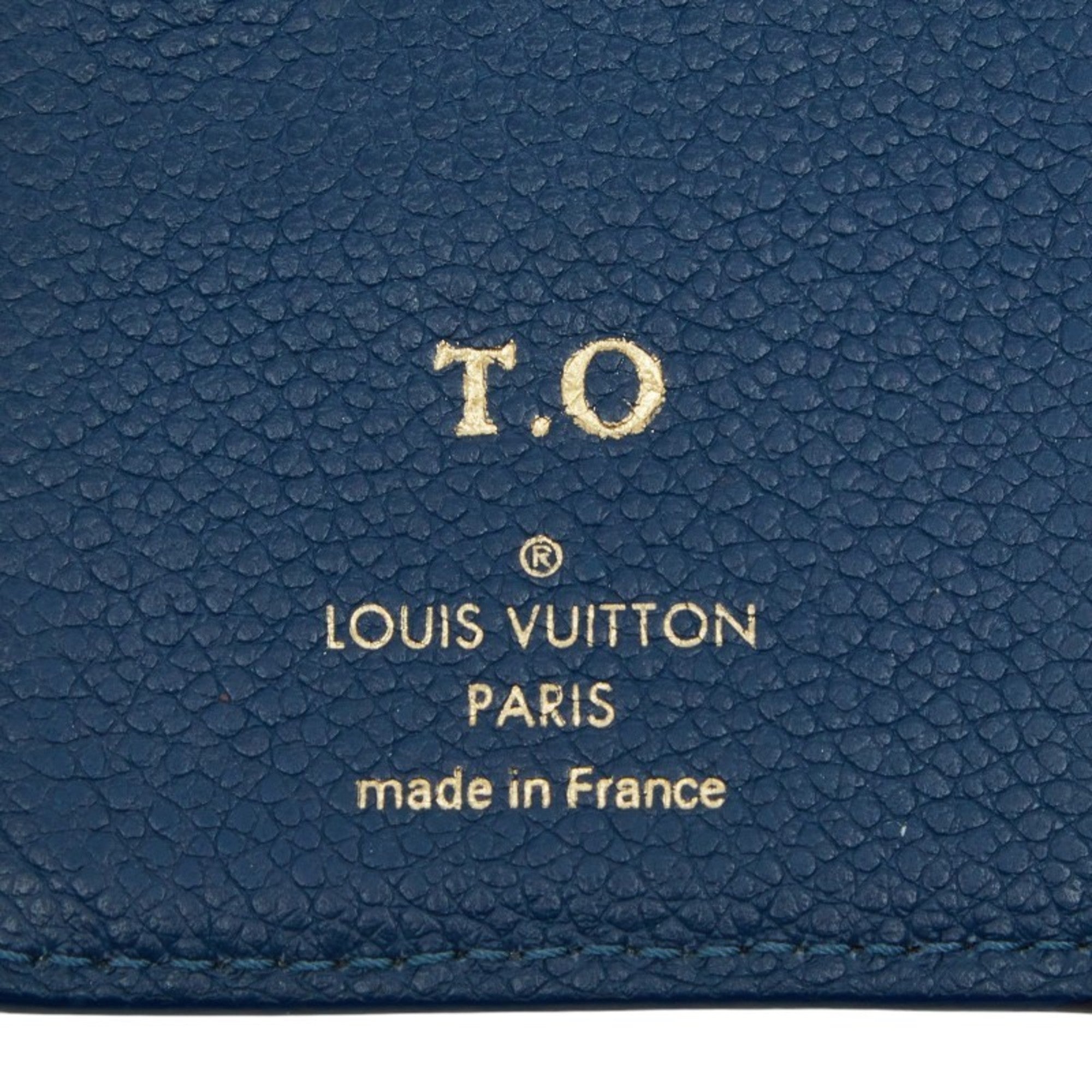 Louis Vuitton Blue White Leather Wallet (Bi-Fold) (Pre-Owned)