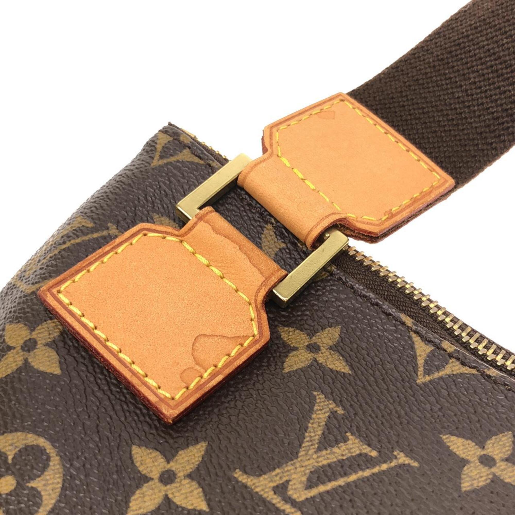 Louis Vuitton Marron Coated Canvas Pochette Shoulder Bag (Pre-Owned)