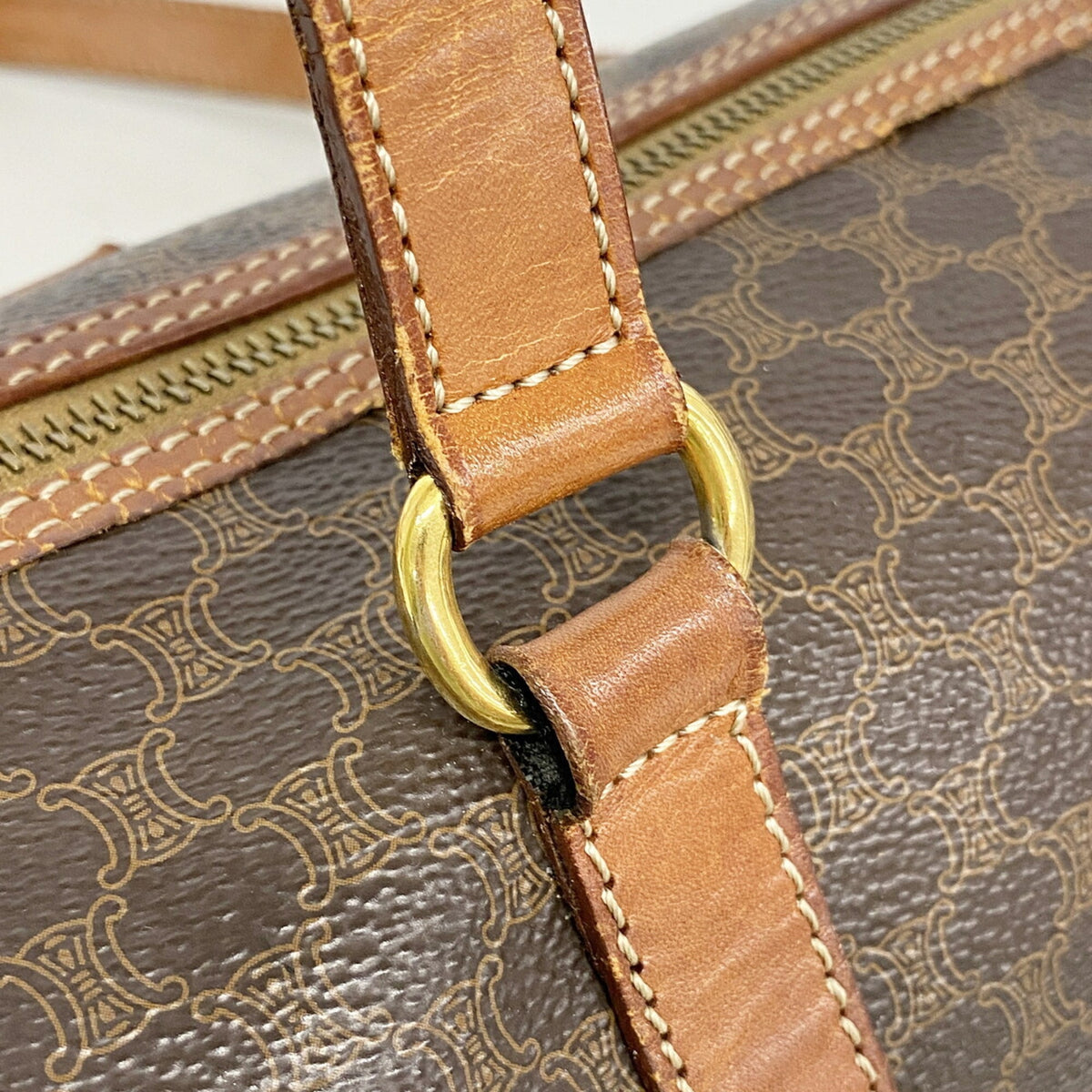Celine Brown Pvc Handbag (Pre-Owned)